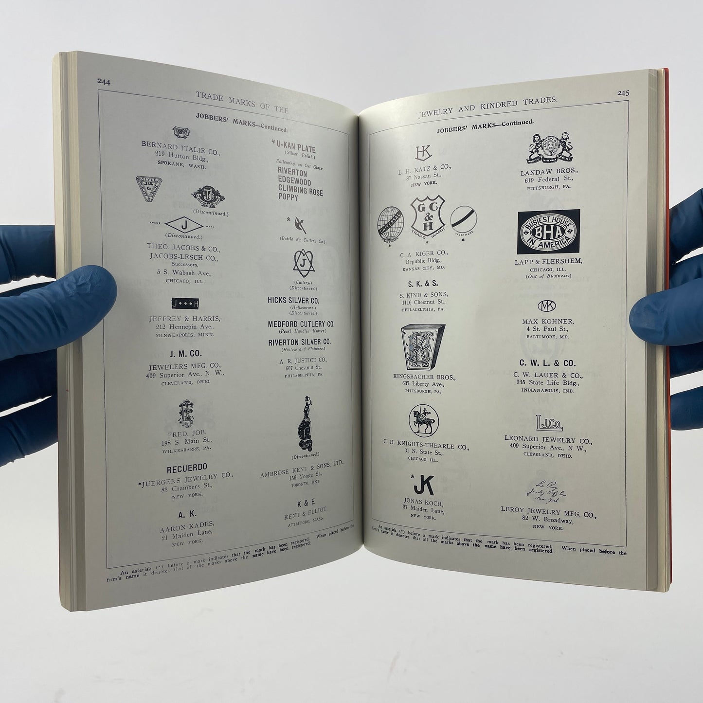 May Lot 2 - Trademarks of the Jewelry and Kindred Trades