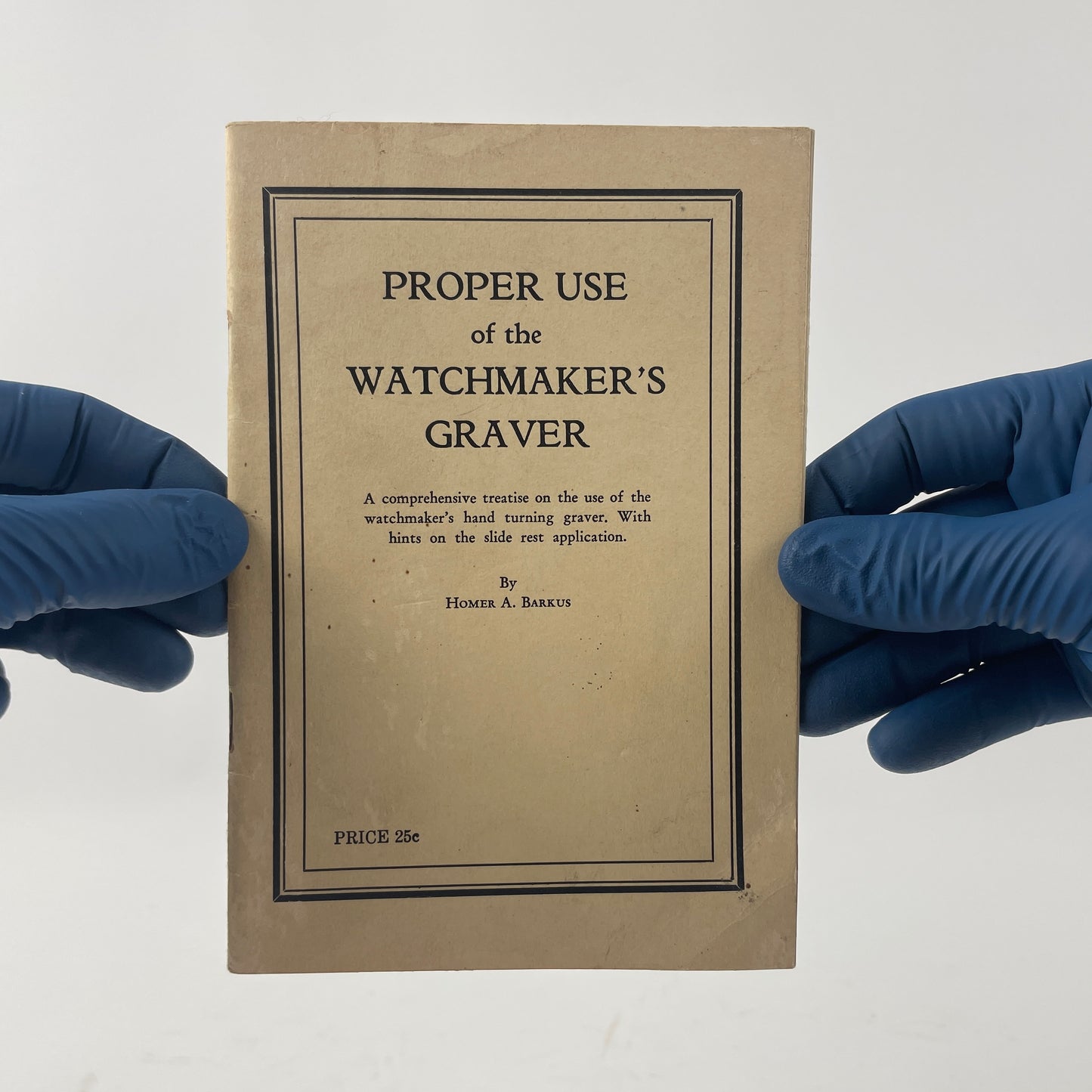 May Lot 90- Proper Use of the Watchmaker's Graver