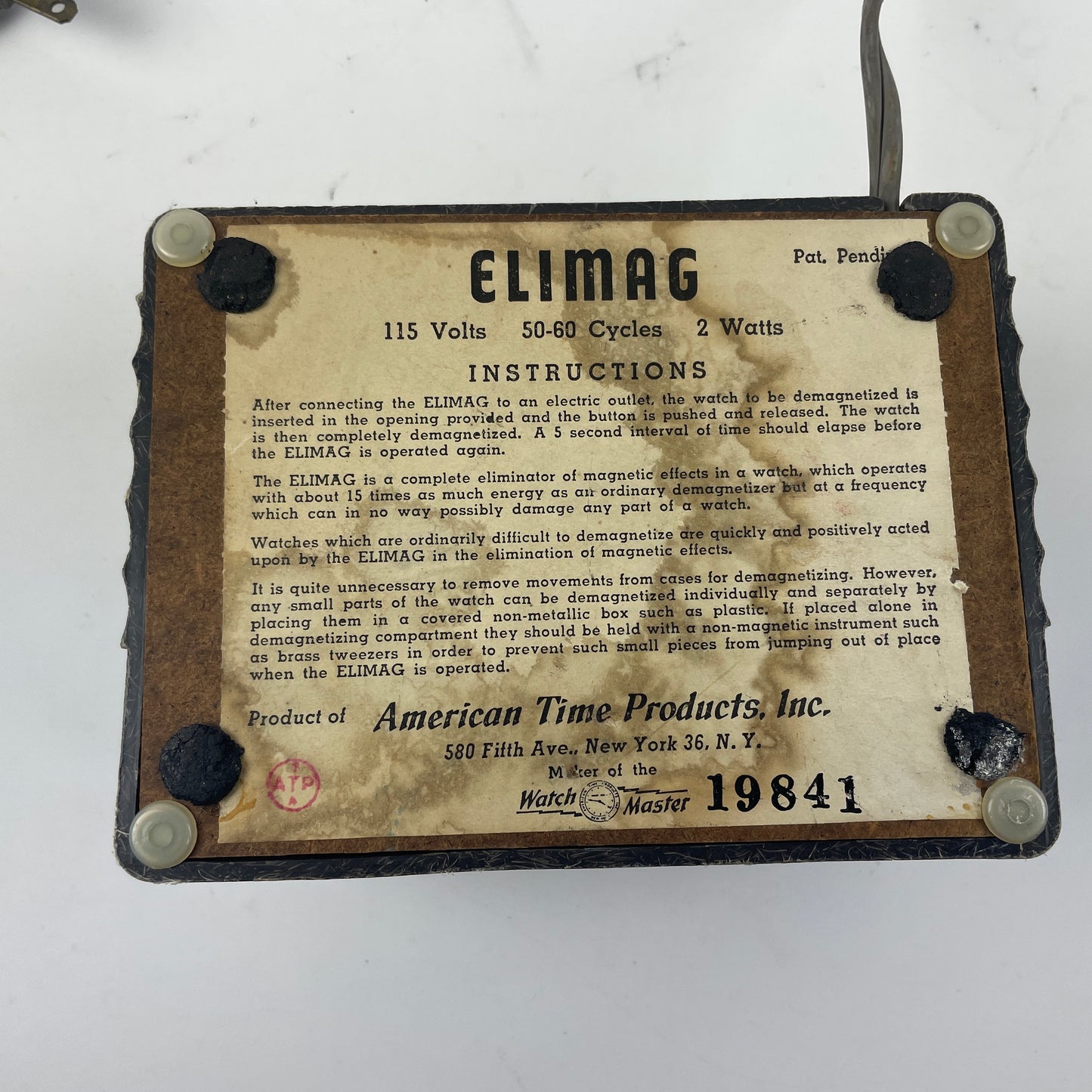 May Lot 72- Watchmaster Elimag Demagnetizer