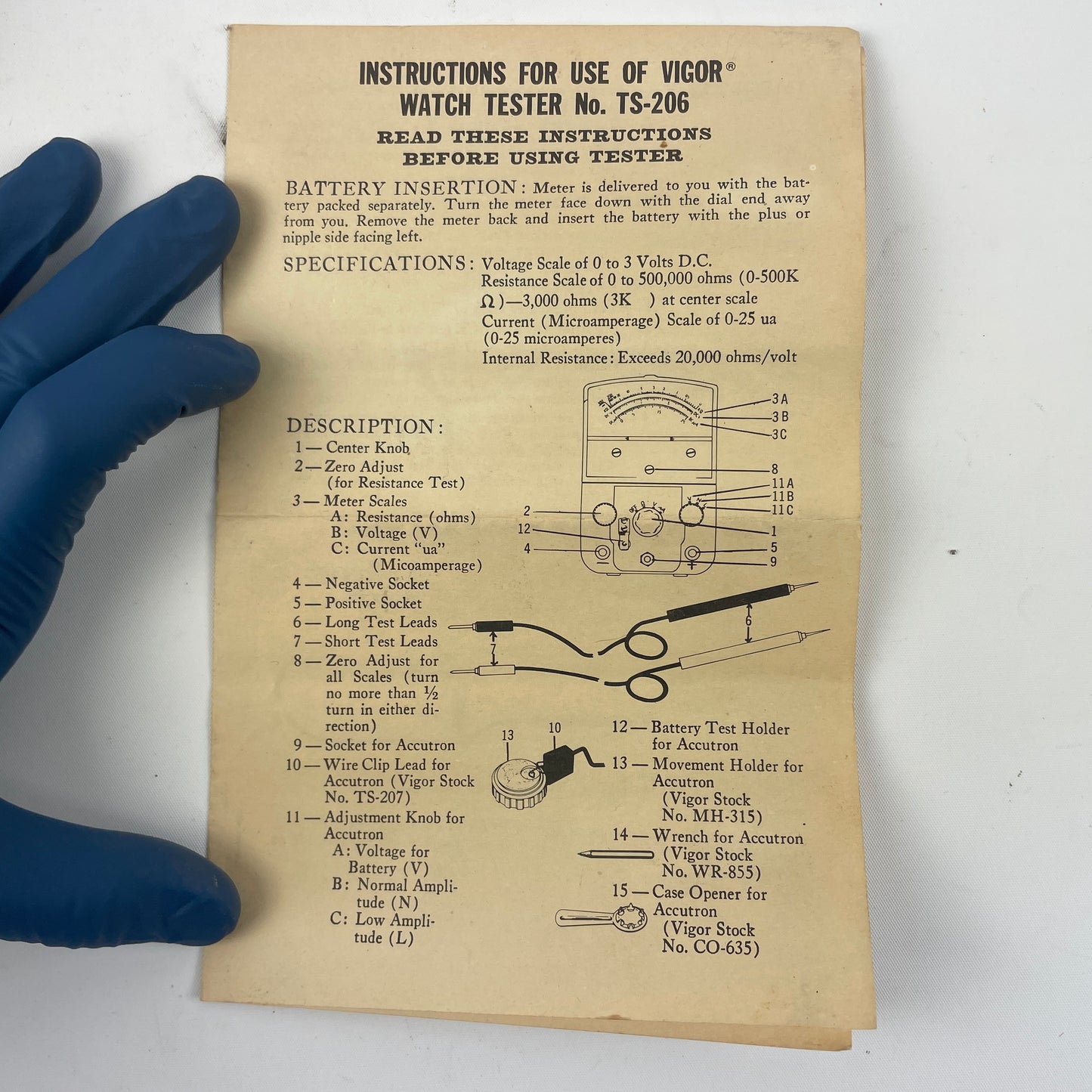 May Lot 79- Vigor Electronic Watch Tester