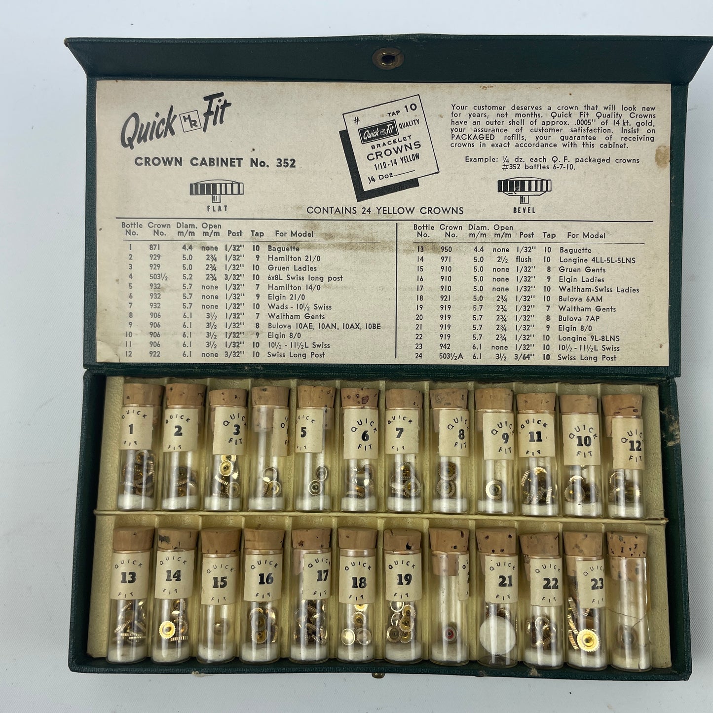 May Lot 76- Quick Fit Yellow Wristwatch Crown Assortment