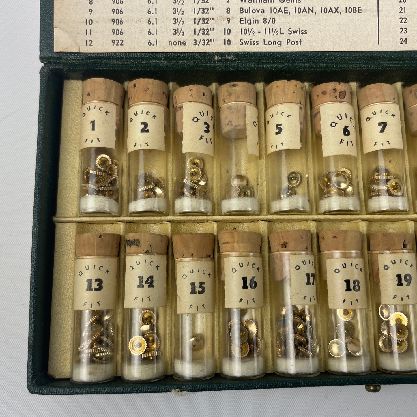 May Lot 76- Quick Fit Yellow Wristwatch Crown Assortment