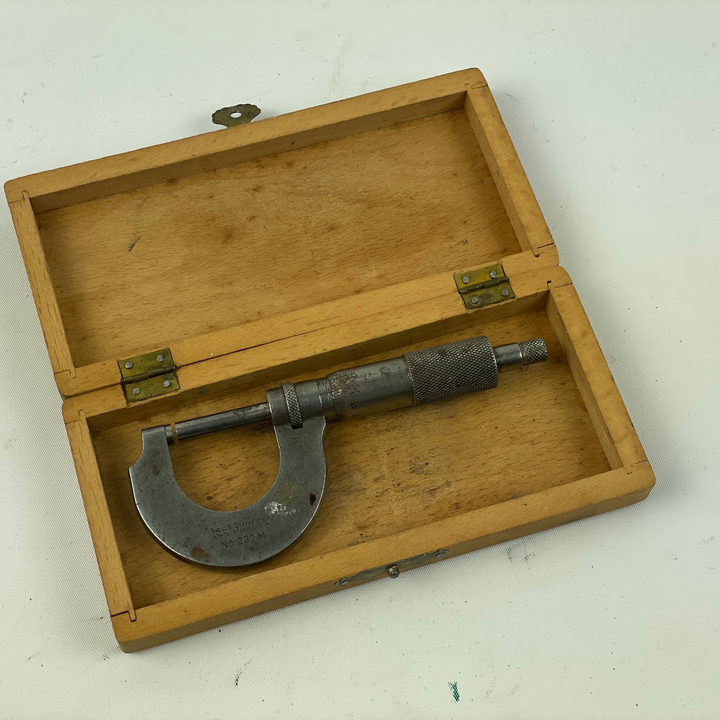 May Lot 68- Boxed Starrett No. 230M Micrometer