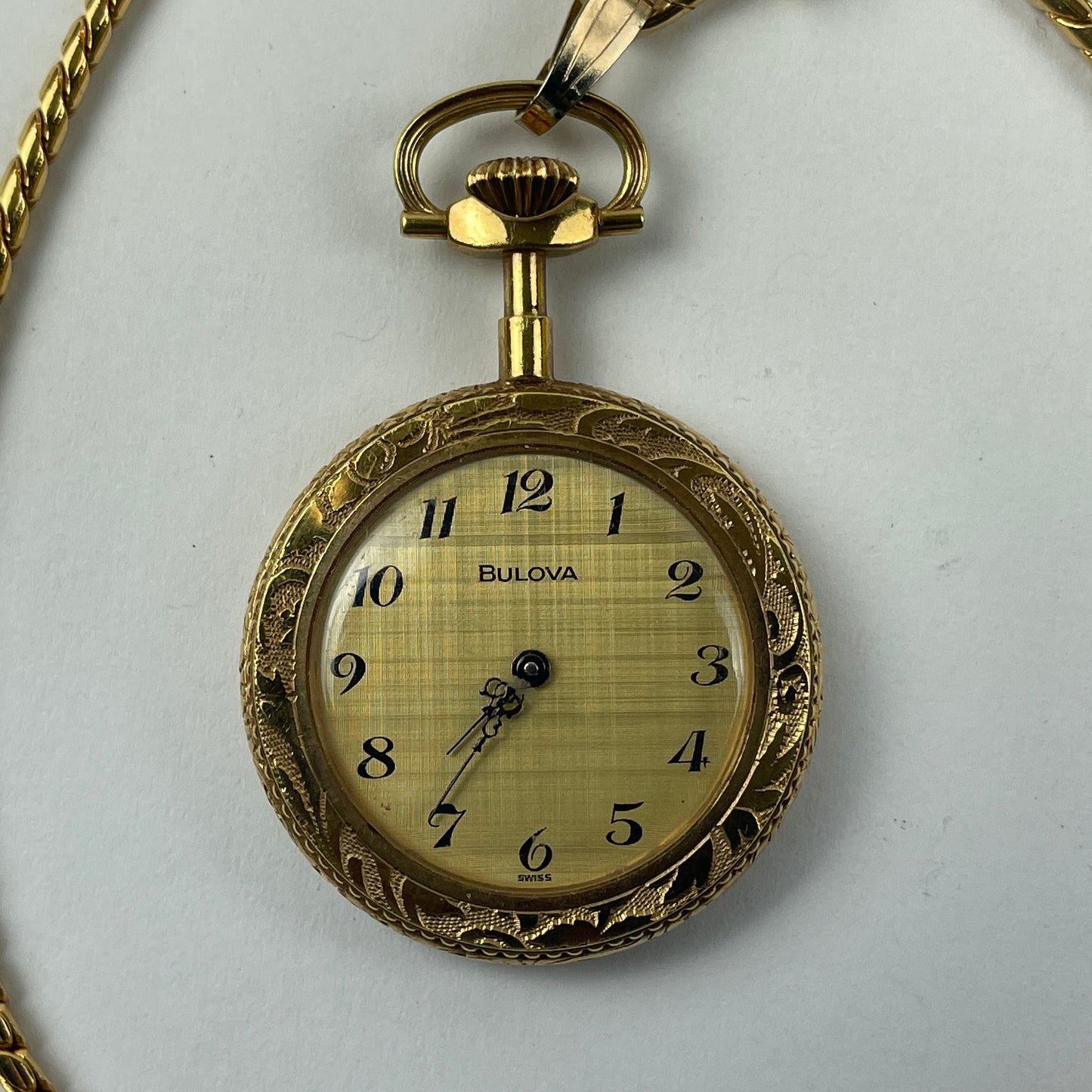 May Lot 40- Bulova Pocket Watch w/ Chain