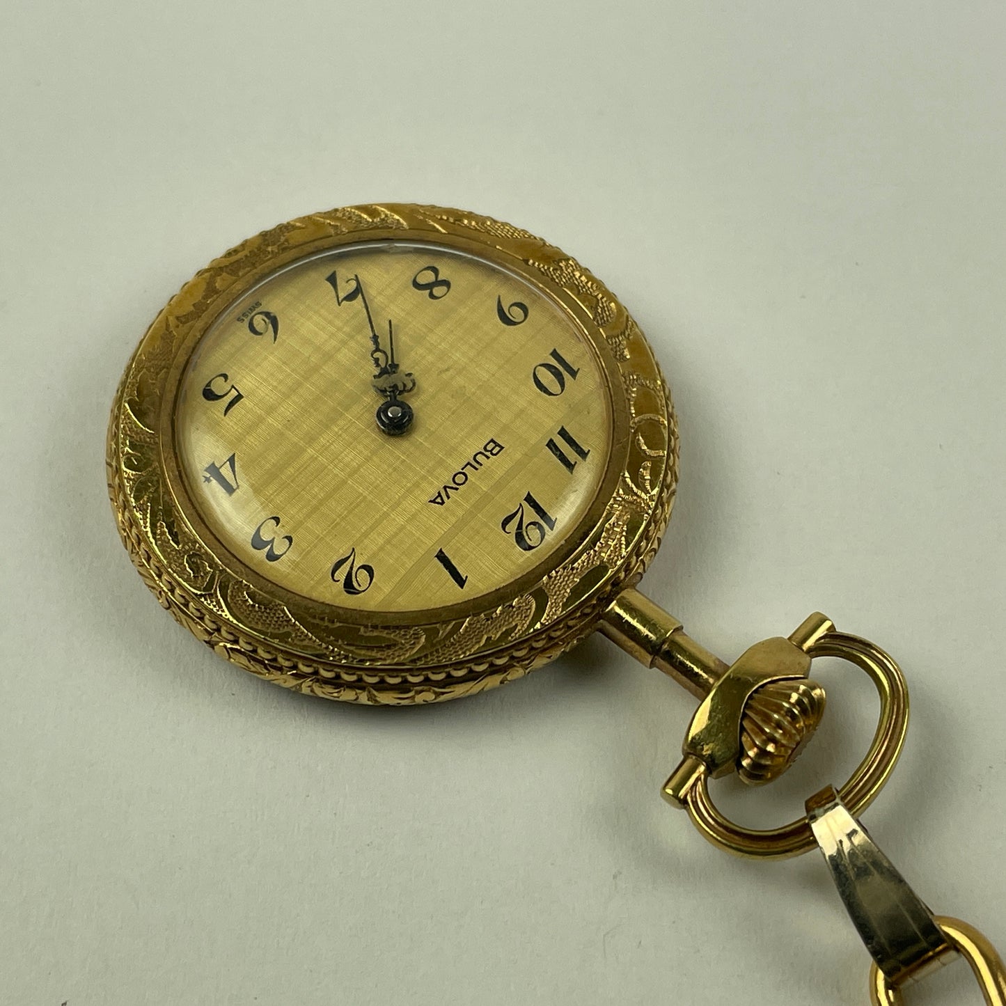 May Lot 40- Bulova Pocket Watch w/ Chain