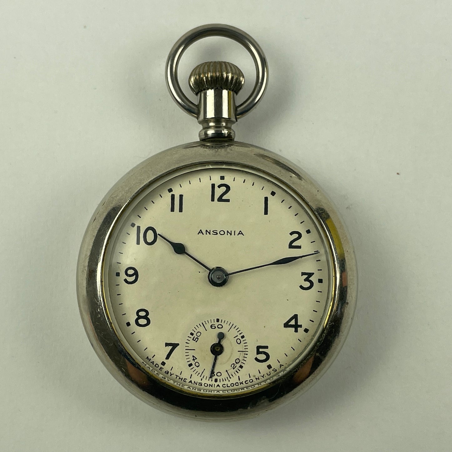 May Lot 38- Ansonia & Bull’s Eye Pocket Watch