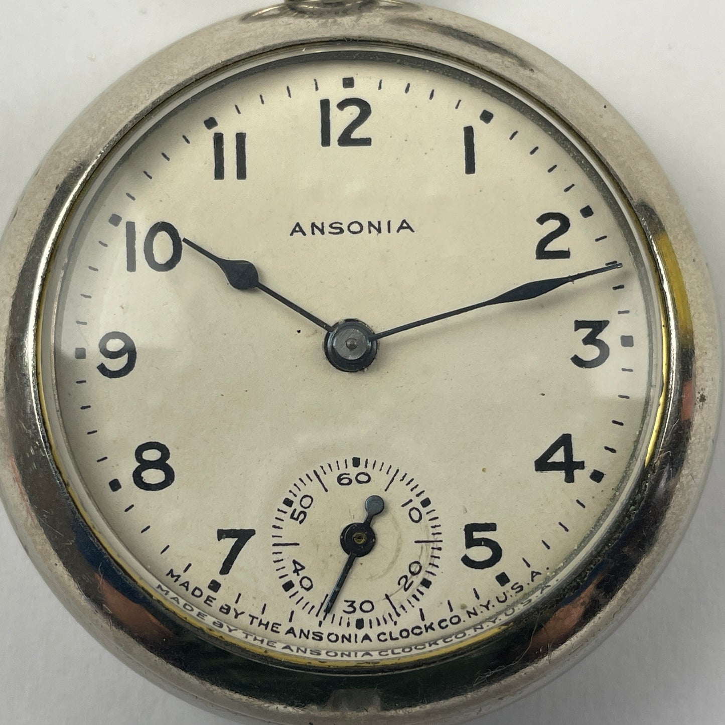 May Lot 38- Ansonia & Bull’s Eye Pocket Watch