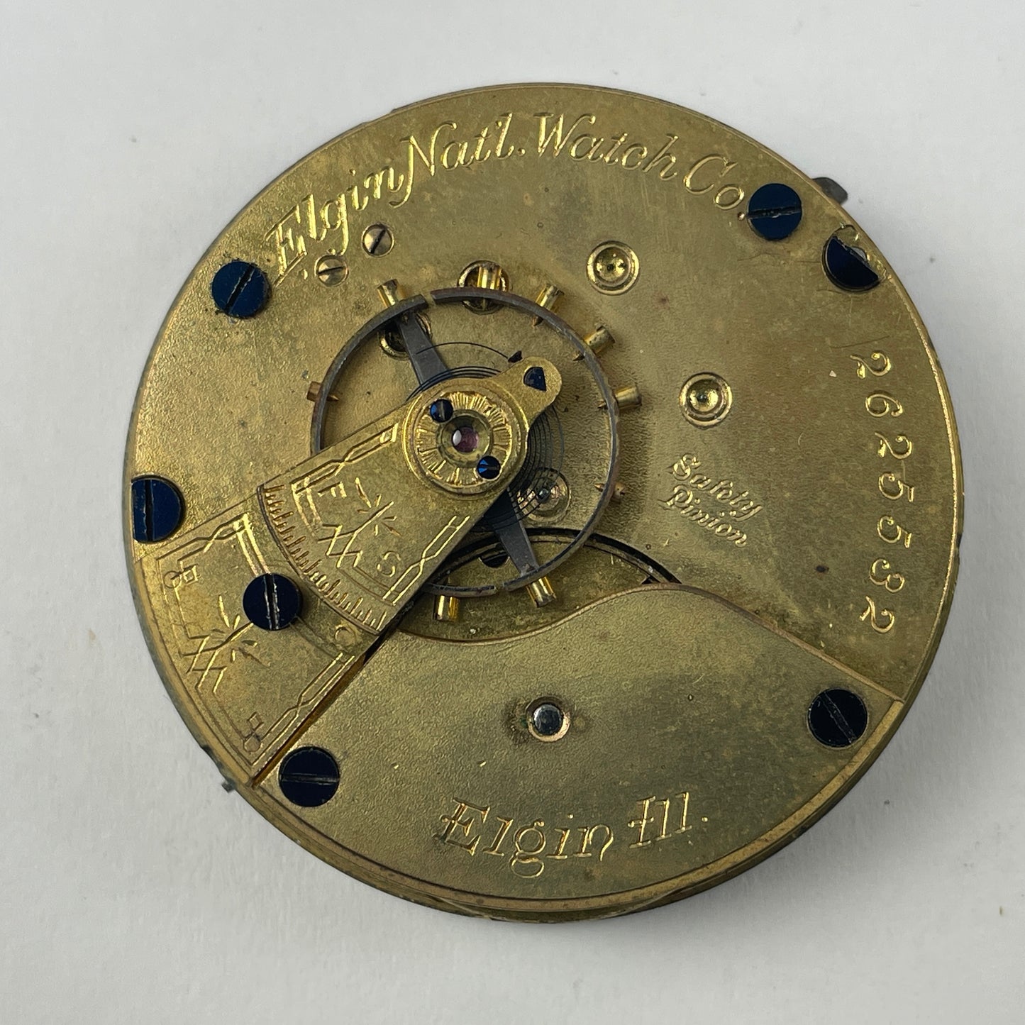 May Lot 37- Elgin 18S Hunting Pocket Watch Movement