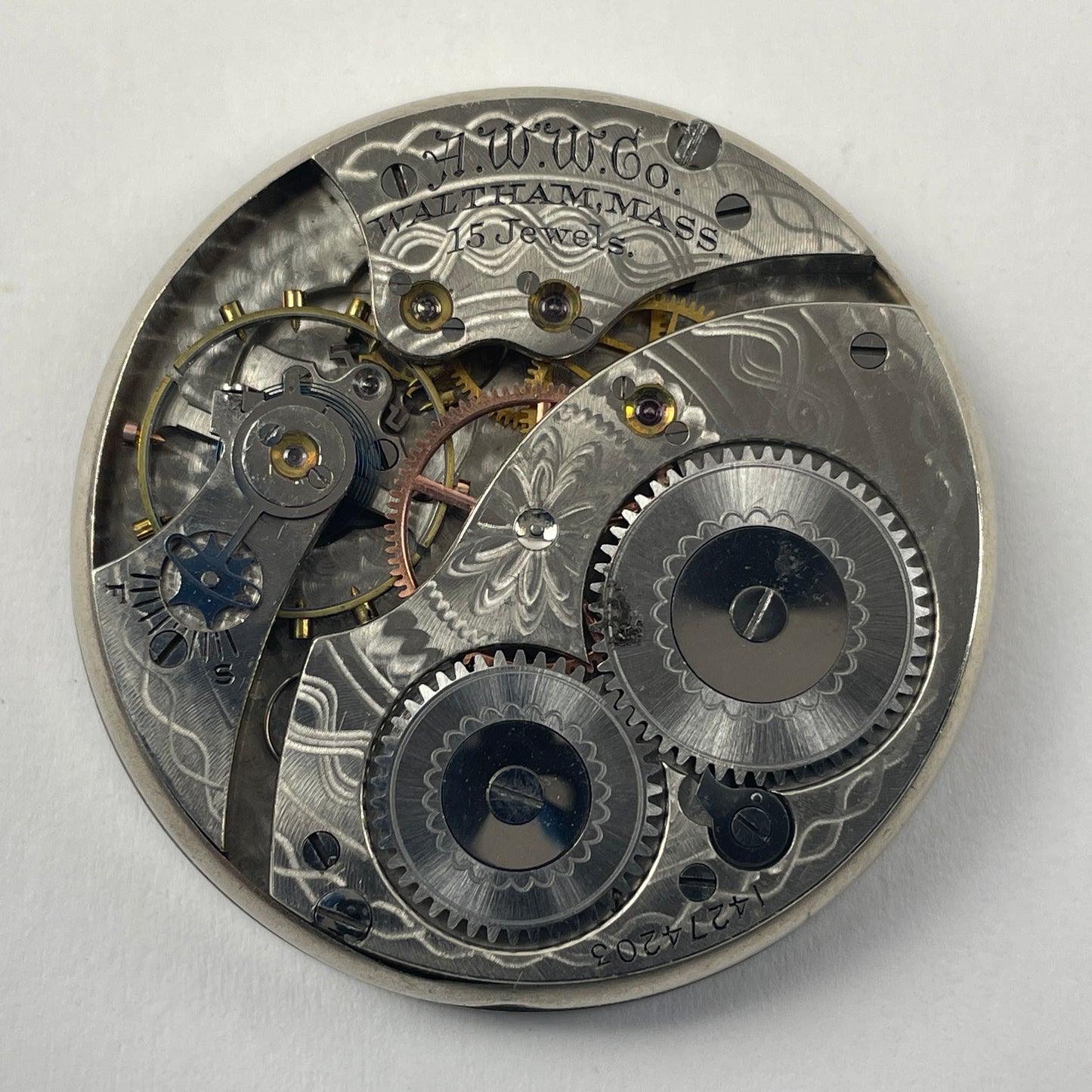 May Lot 34- 12S & 16S Waltham Pocket Watch Movement Set