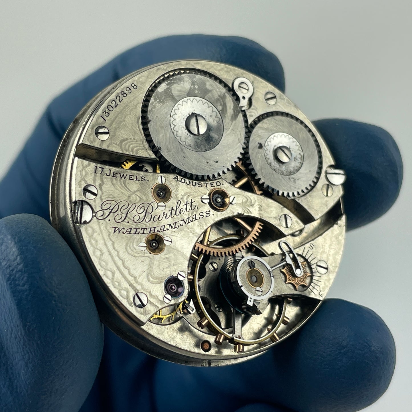 May Lot 34- 12S & 16S Waltham Pocket Watch Movement Set