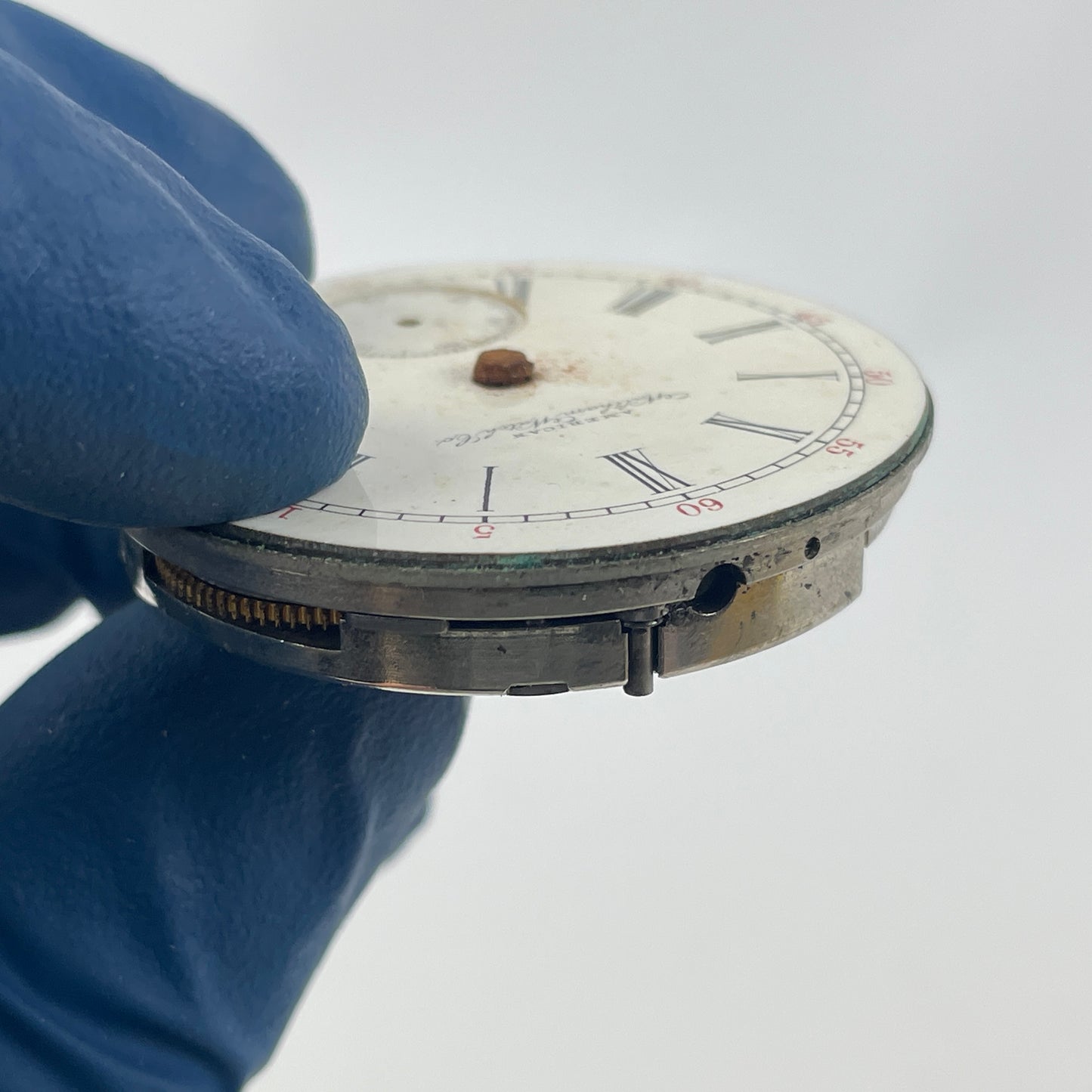 May Lot 25- Waltham Pocket Watch Movement Set