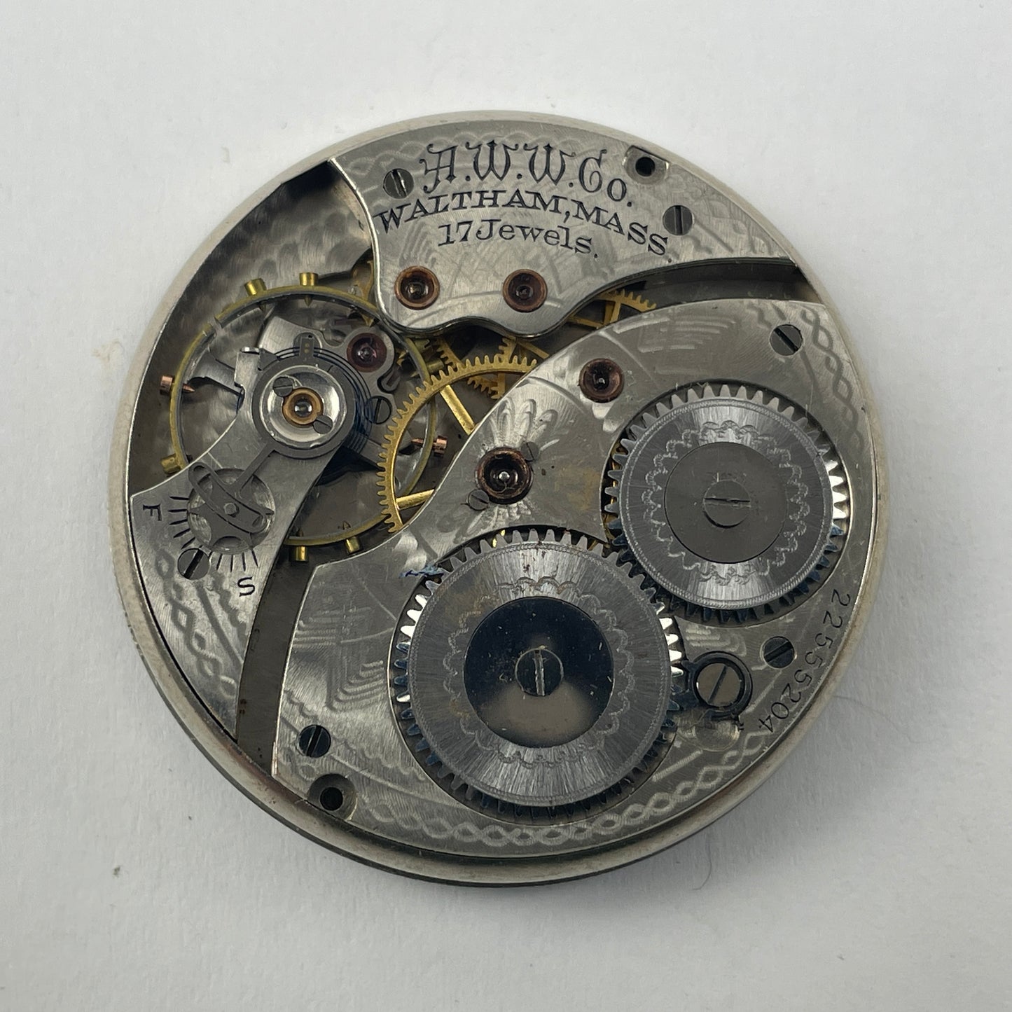 May Lot 25- Waltham Pocket Watch Movement Set