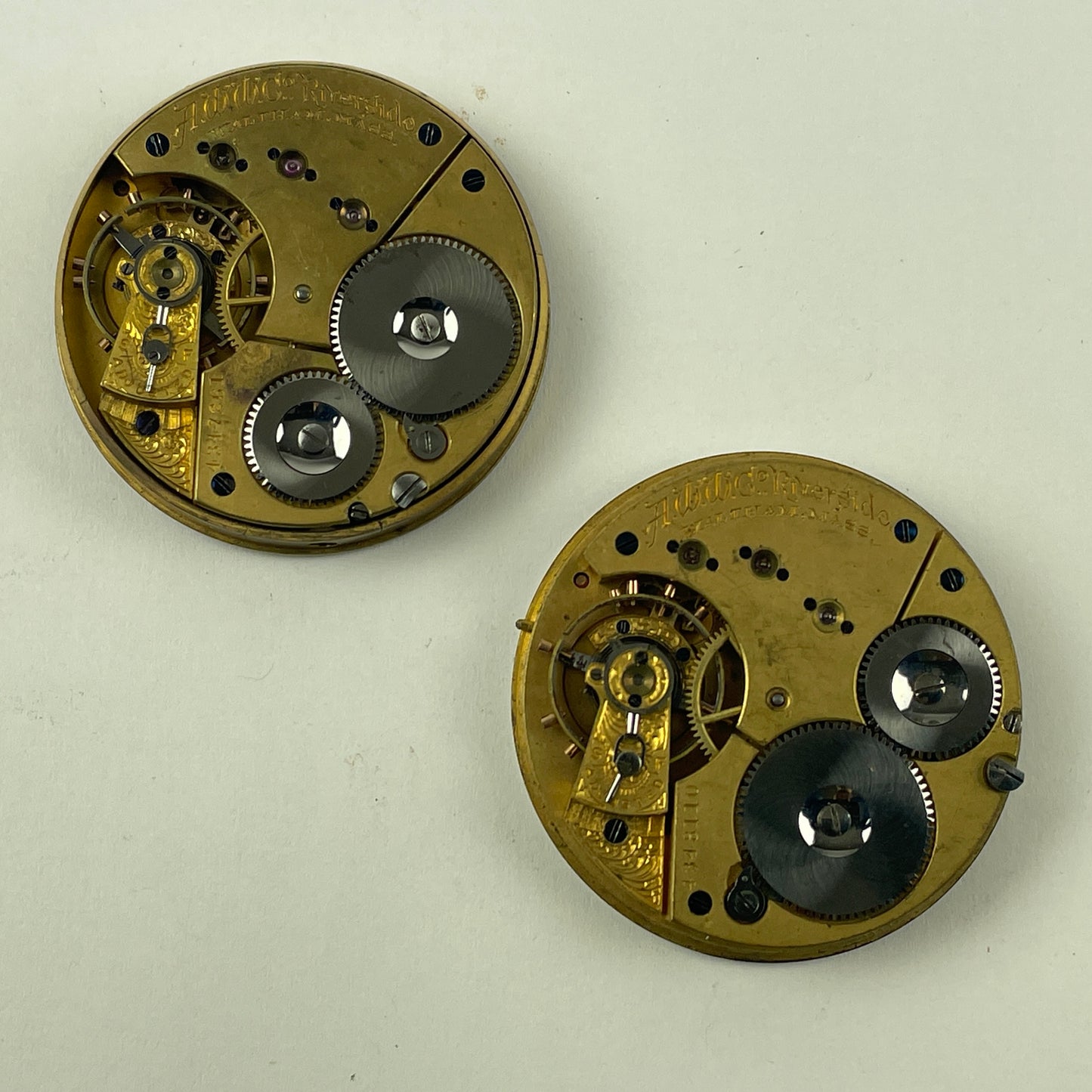 May Lot 32- Waltham Riverside Pocket Watch Movement Set