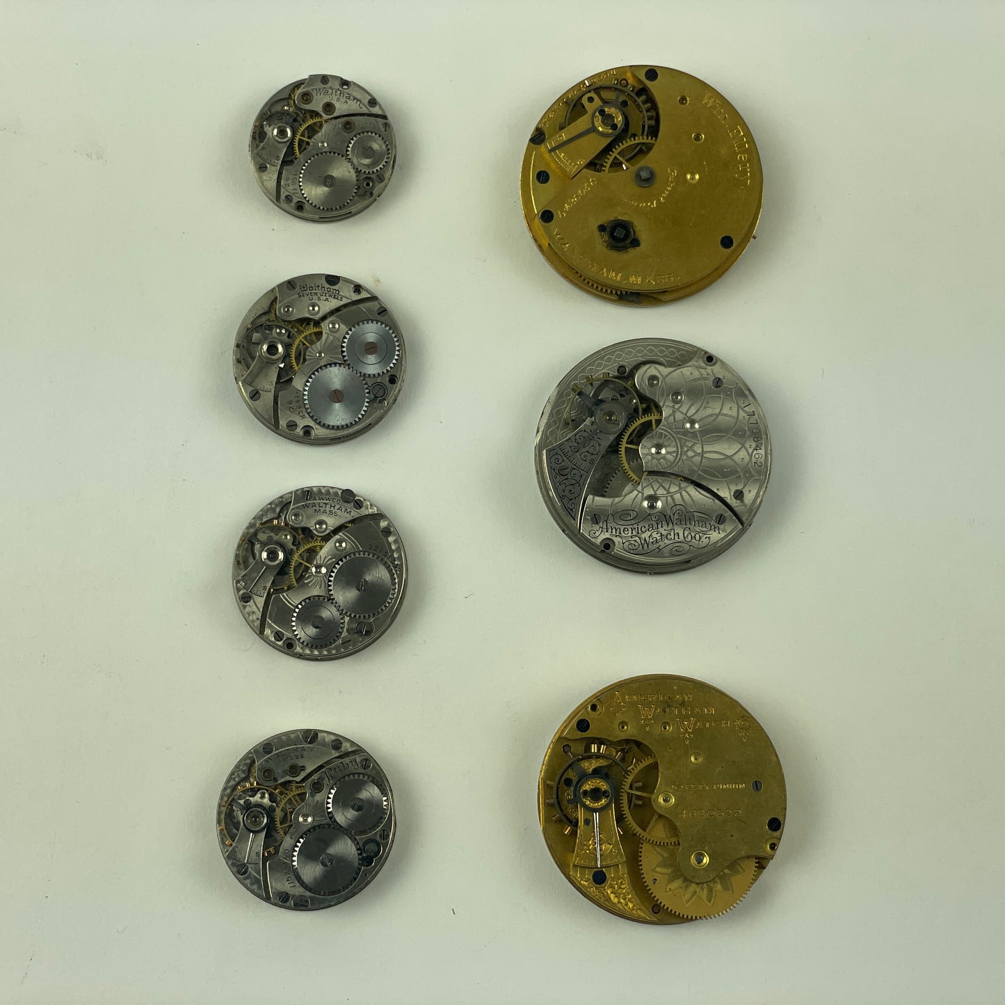 May Lot 55- American Pocket Watch Movement Set