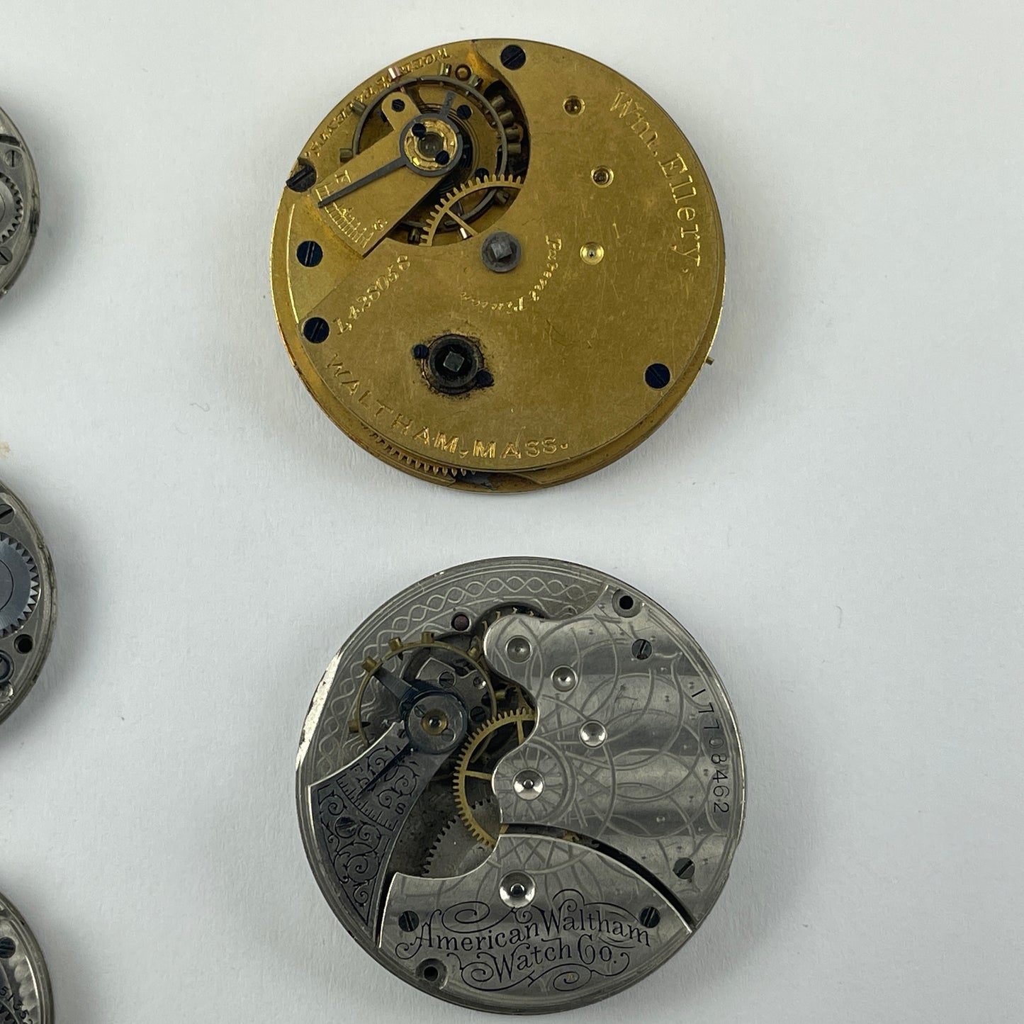 May Lot 55- American Pocket Watch Movement Set