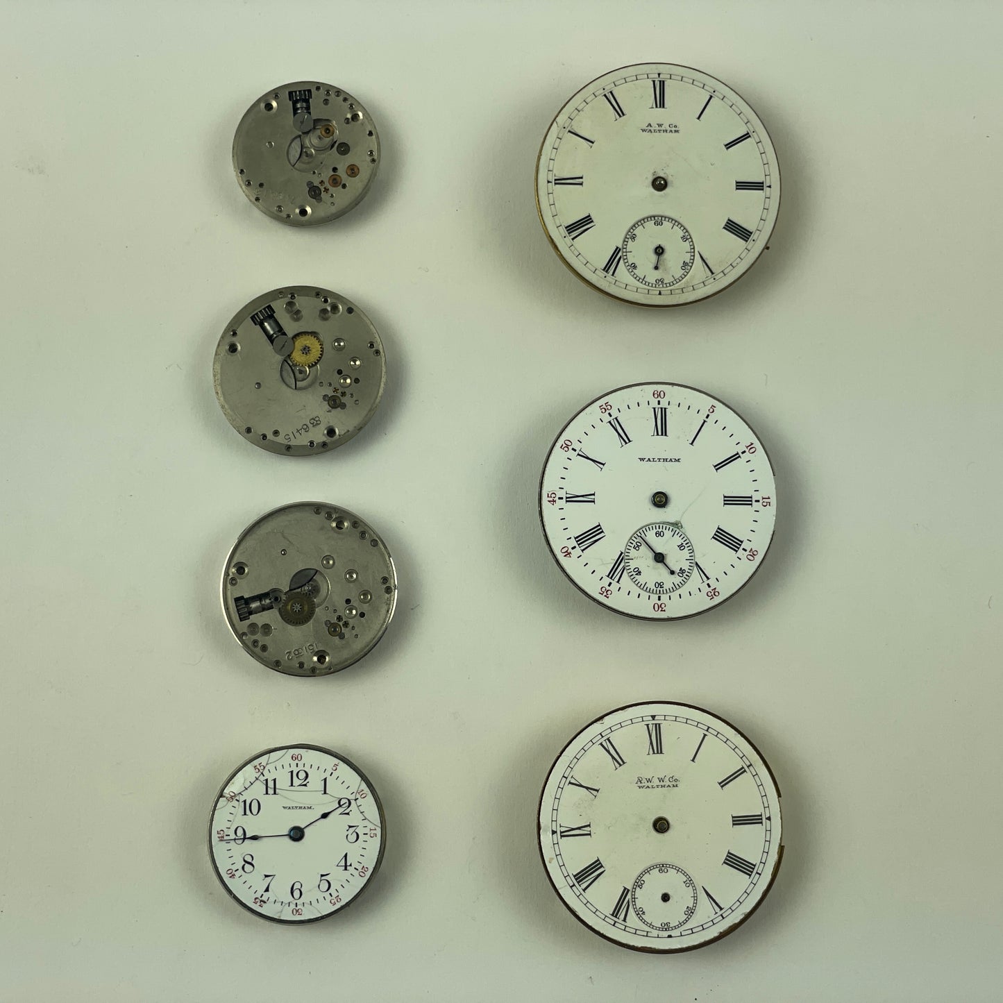 May Lot 55- American Pocket Watch Movement Set