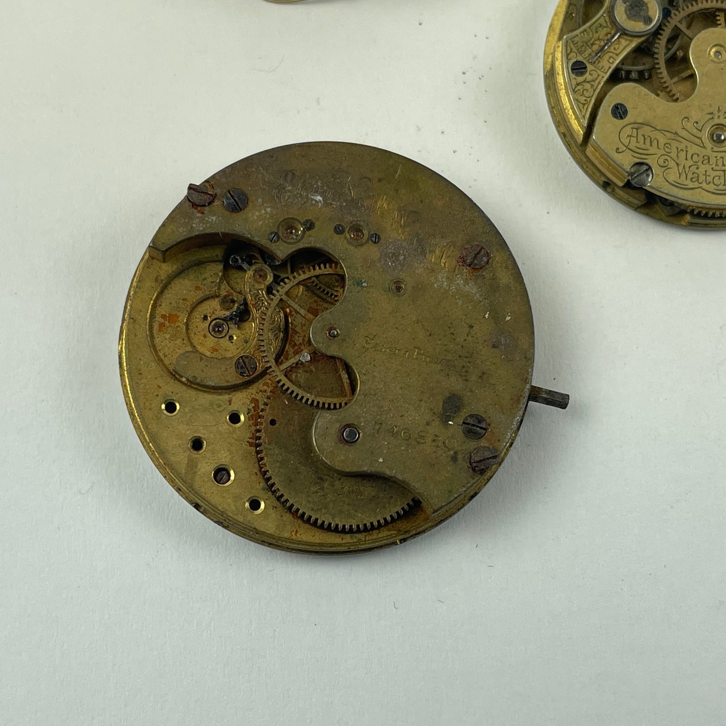May Lot 30- American Pocket Watch Movement Set of (7)