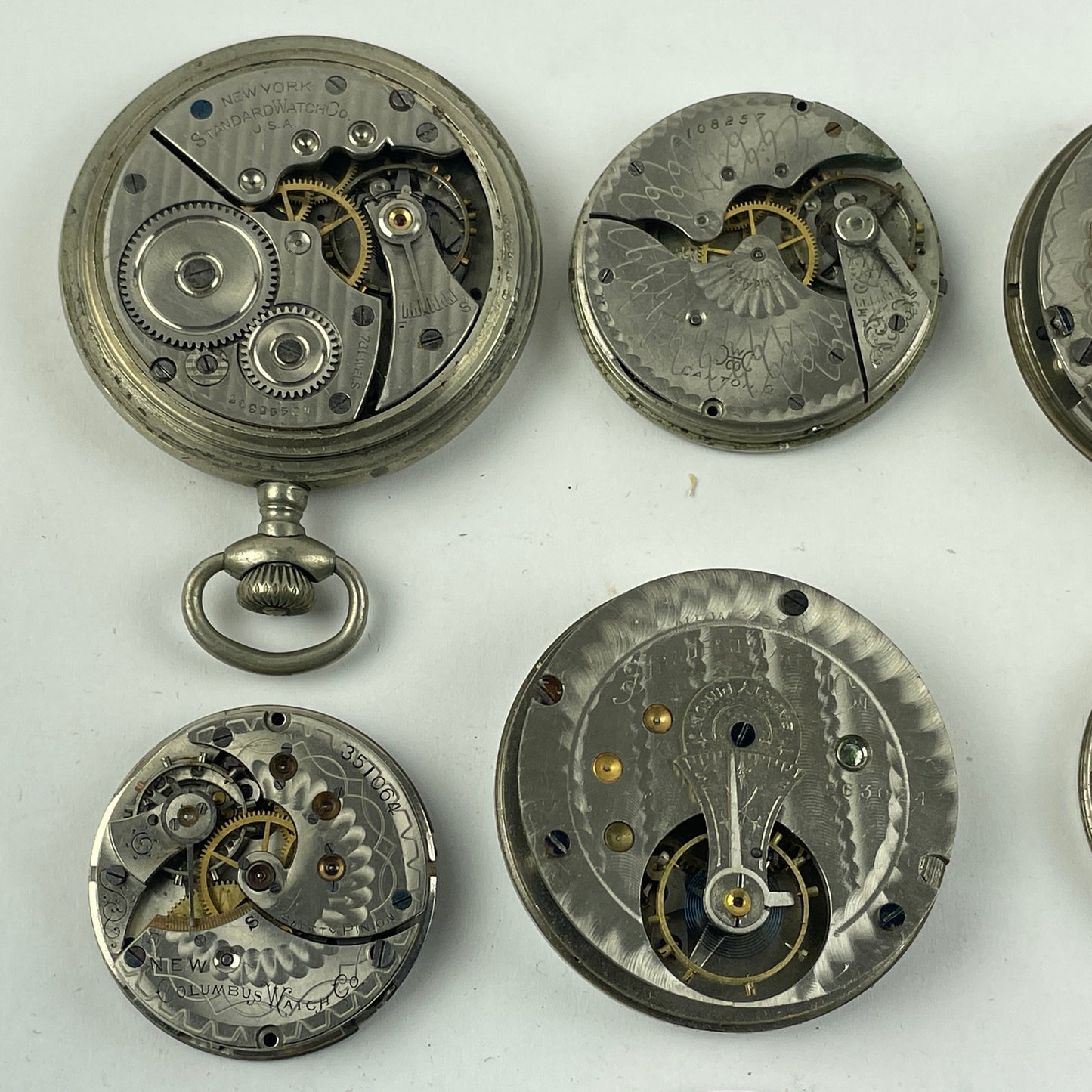 May Lot 13- American Pocket Watch Movement Set of (10)