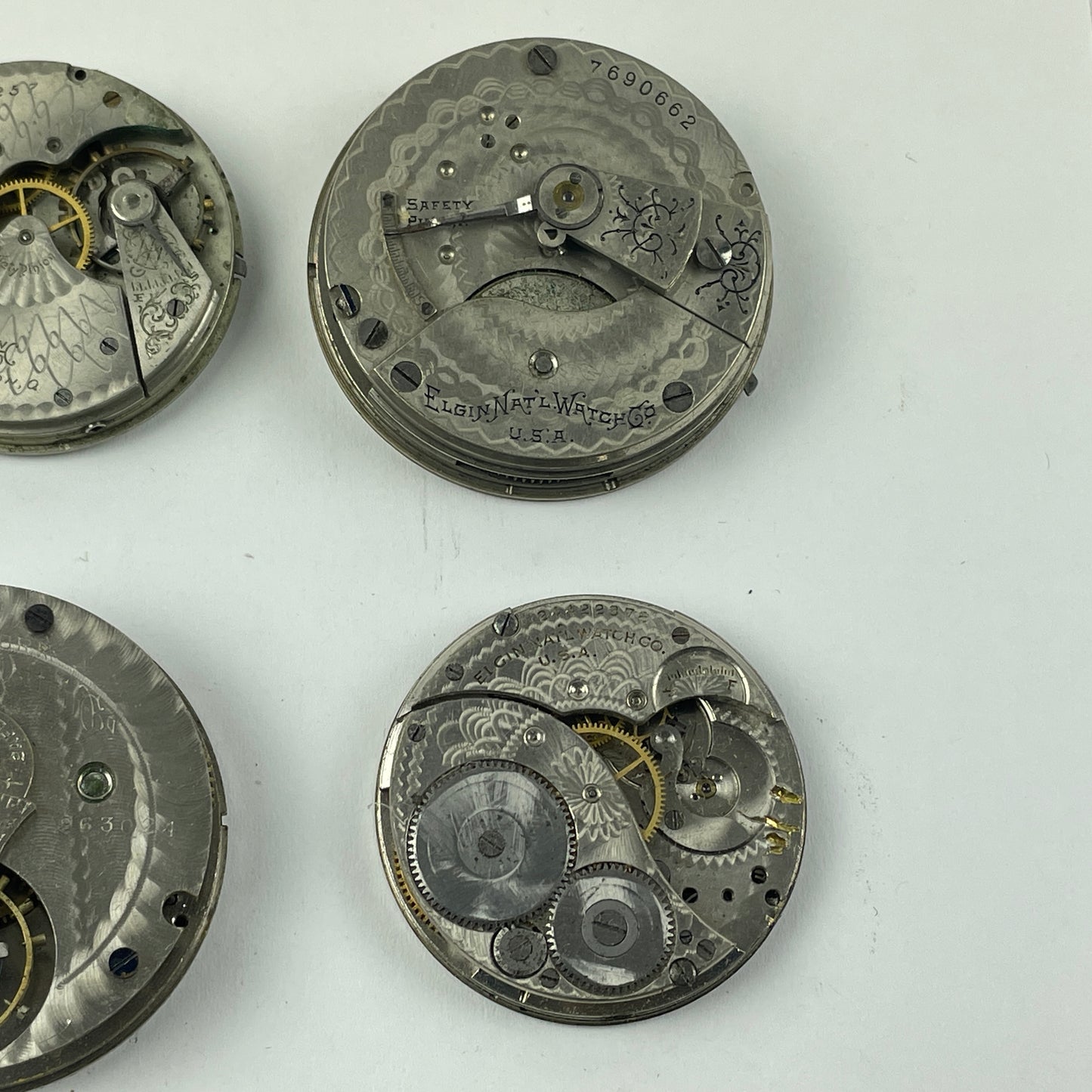 May Lot 13- American Pocket Watch Movement Set of (10)