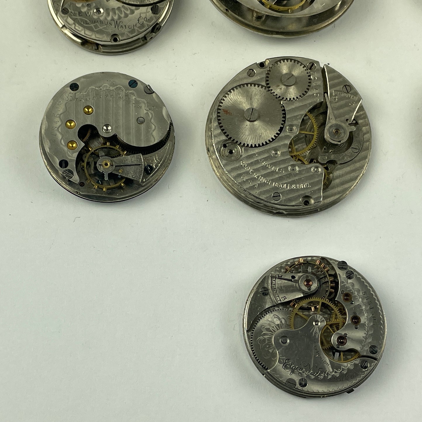 May Lot 13- American Pocket Watch Movement Set of (10)