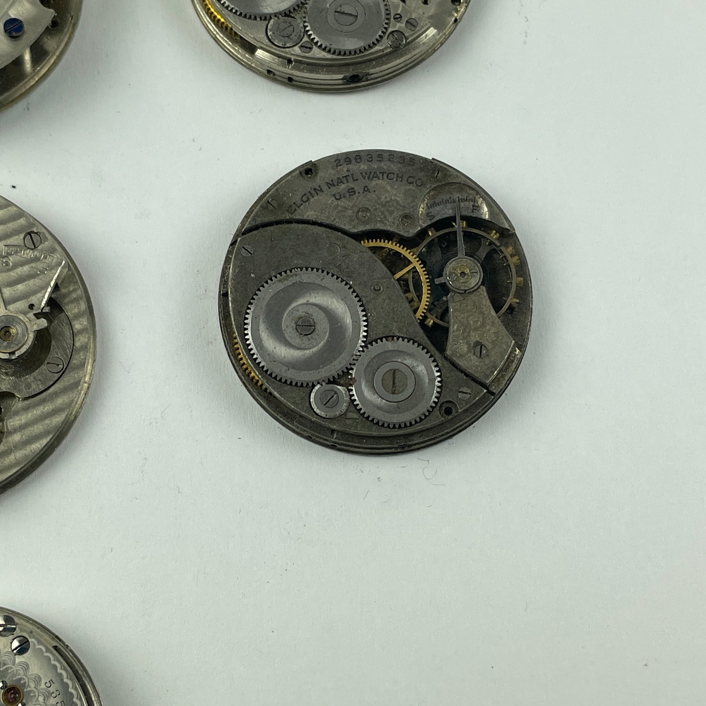 May Lot 13- American Pocket Watch Movement Set of (10)