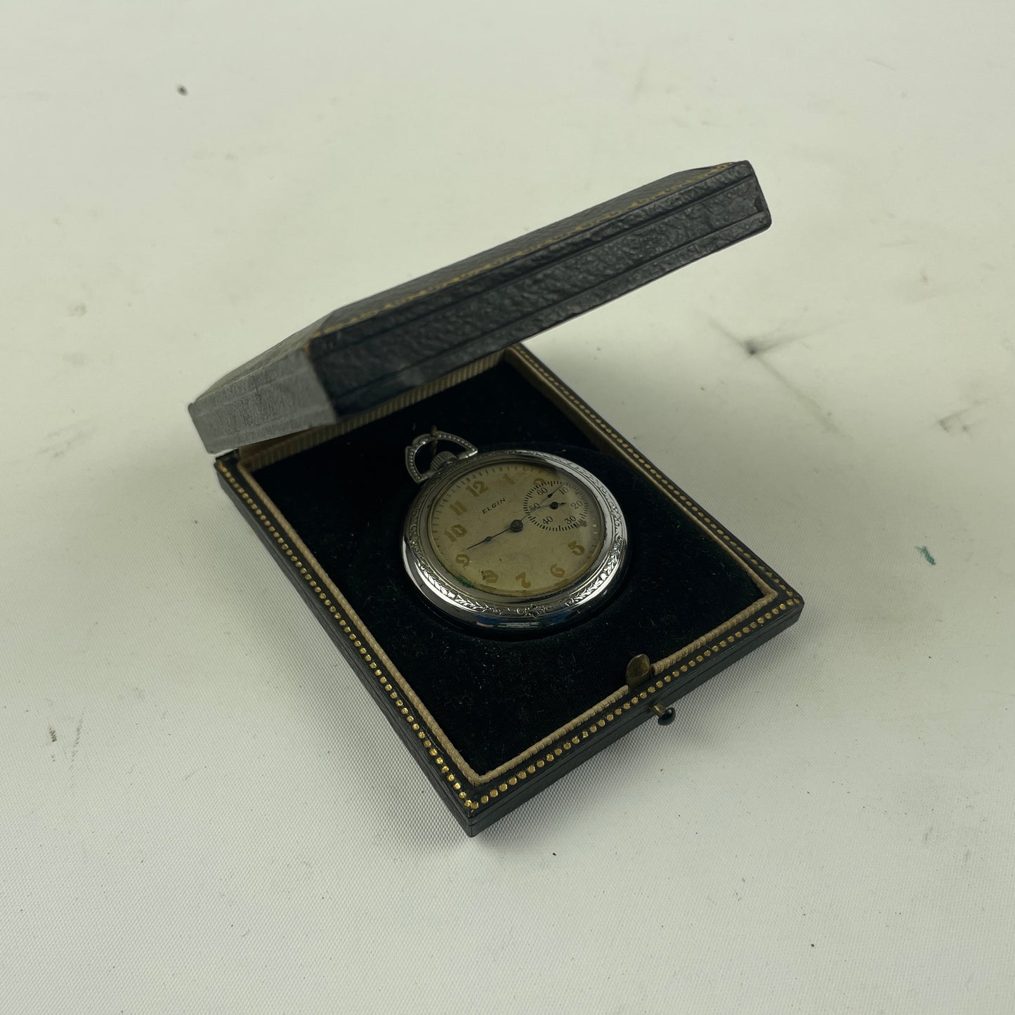 May Lot 27- Elgin 6S Pocket Watch in Factory Case