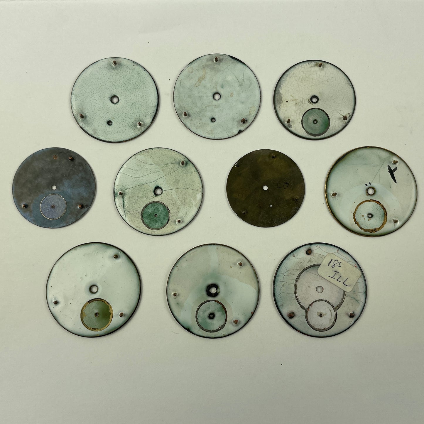 May Lot 19- American Enamel Pocket Watch Dials