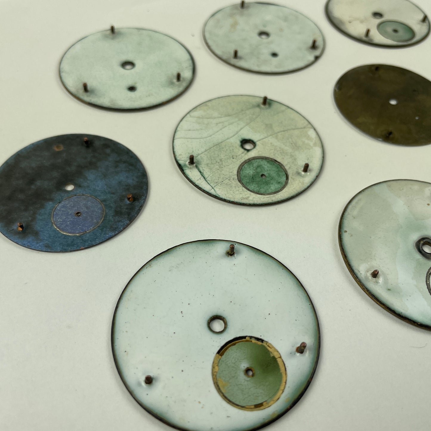 May Lot 19- American Enamel Pocket Watch Dials