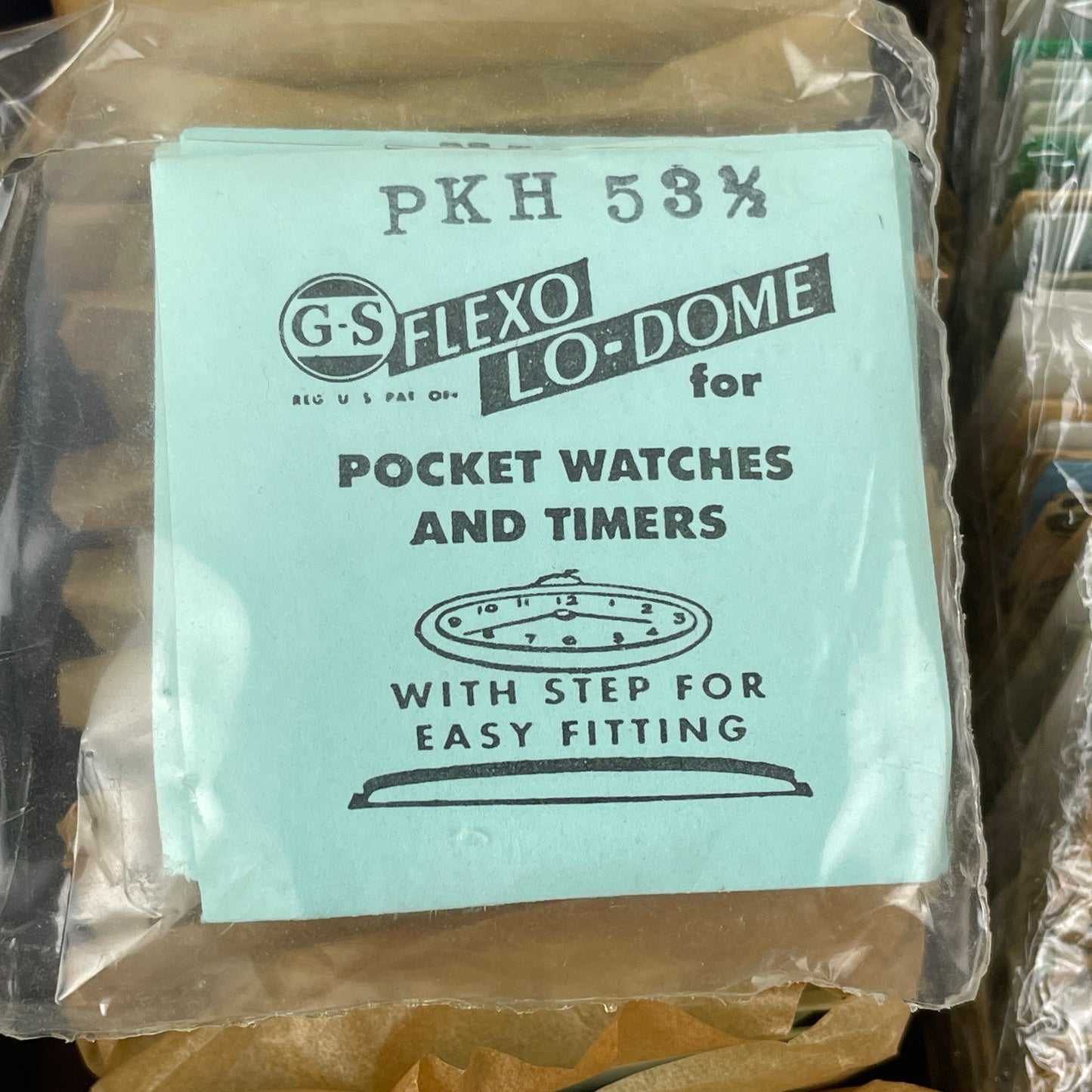 May Lot 12- NOS G-S Lo-Dome Pocket Watch Crystals