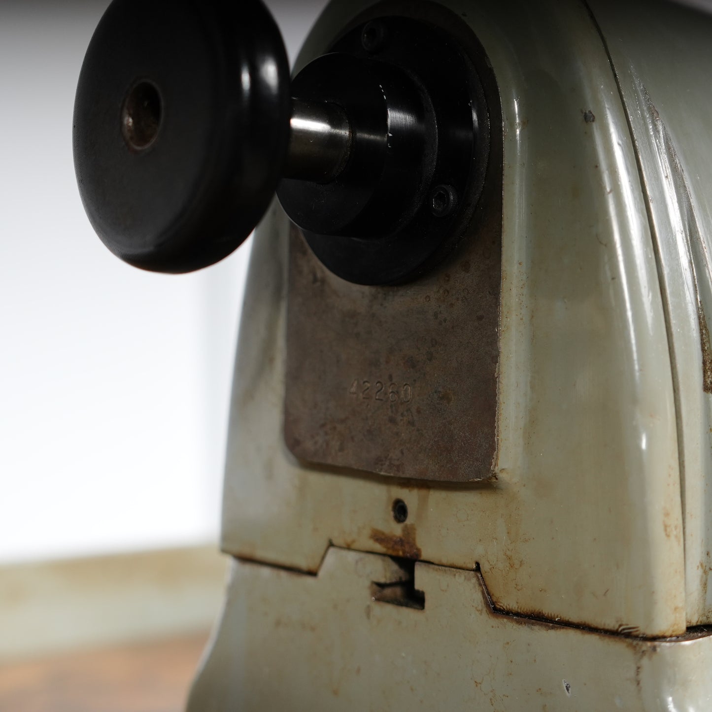 F. W. Derbyshire 10MM Model 750 Precision Lathe on Frame with Motor & Rheostat