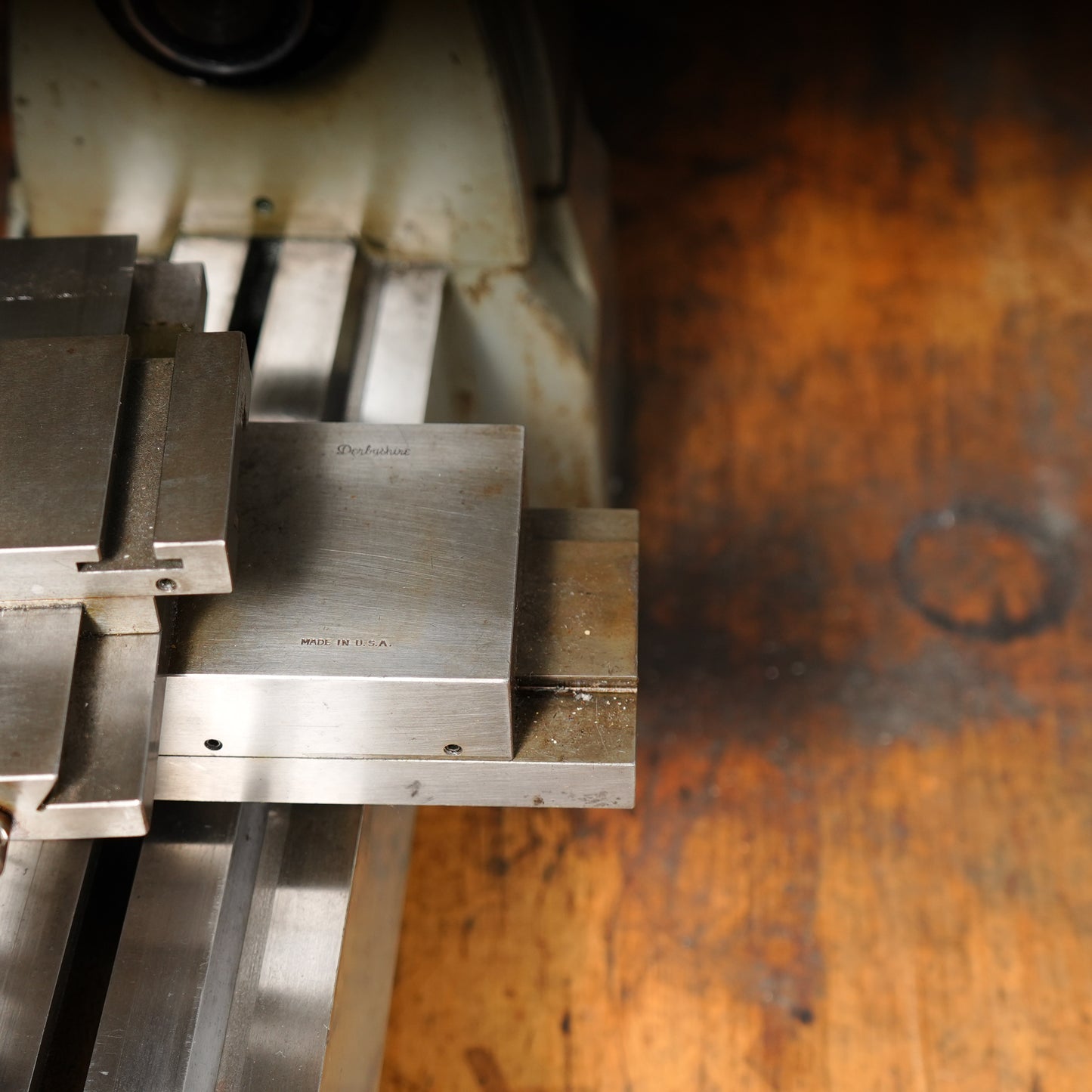 F. W. Derbyshire 10MM Model 750 Precision Lathe on Frame with Motor & Rheostat