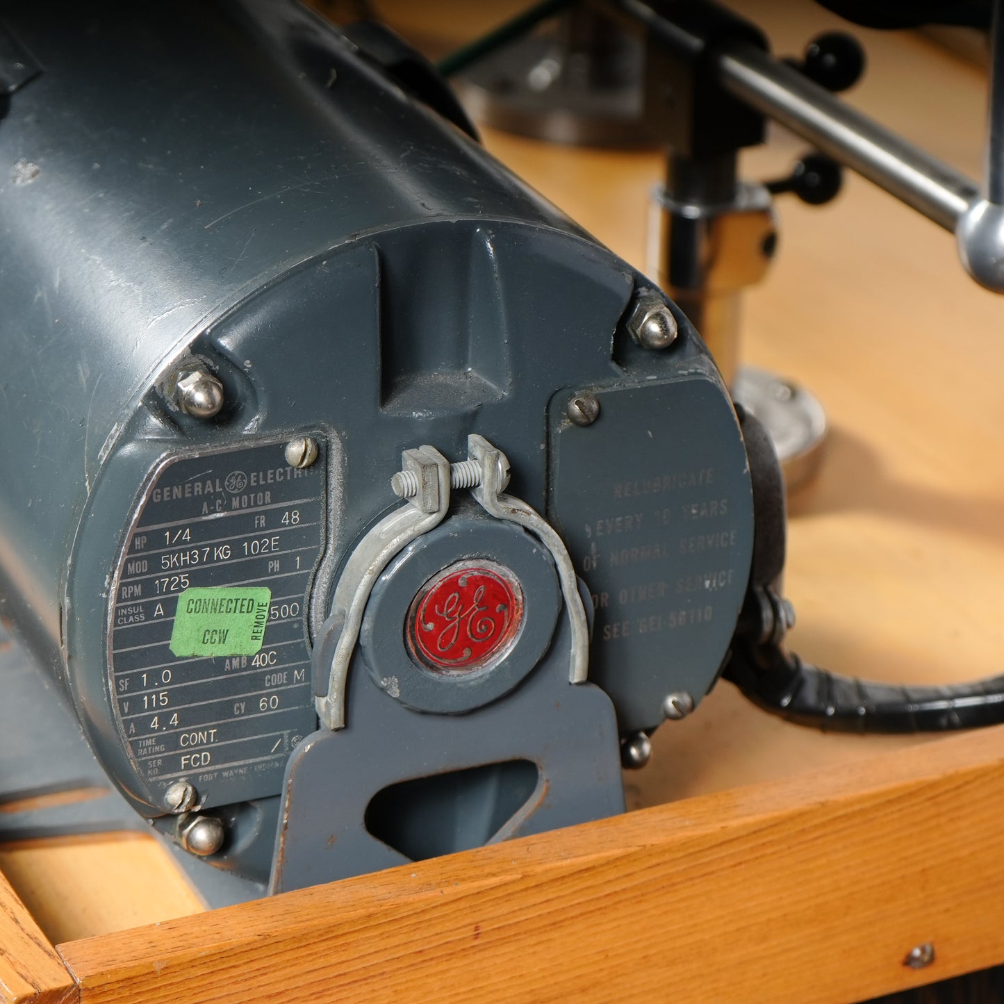 F. W. Derbyshire Watchmaker’s 10MM Lathe with Bench, Transmission Pulley & Accessories