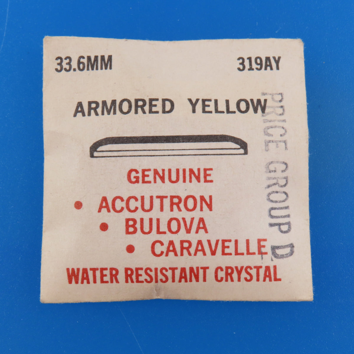 Bulova Accutron 319AY Armored Yellow 33.6 MM Crystal | Water Resistant