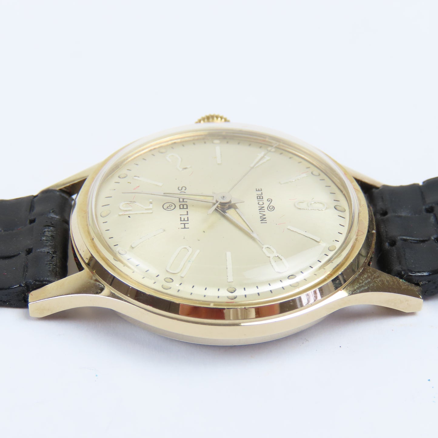 Swiss Helbros NOS Double Boxed Vintage Mechanical Wristwatch