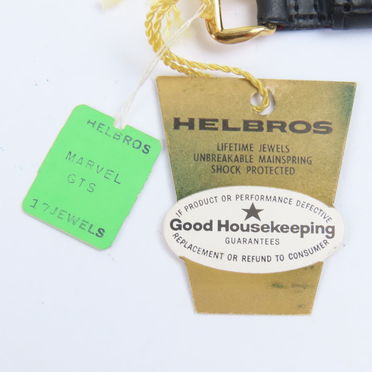 Swiss Helbros NOS Double Boxed Vintage Mechanical Wristwatch