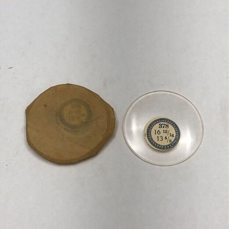 Sleeve of 16 12/16 1.8 MM Beveled Glass Open Face Pocket Watch Crystals
