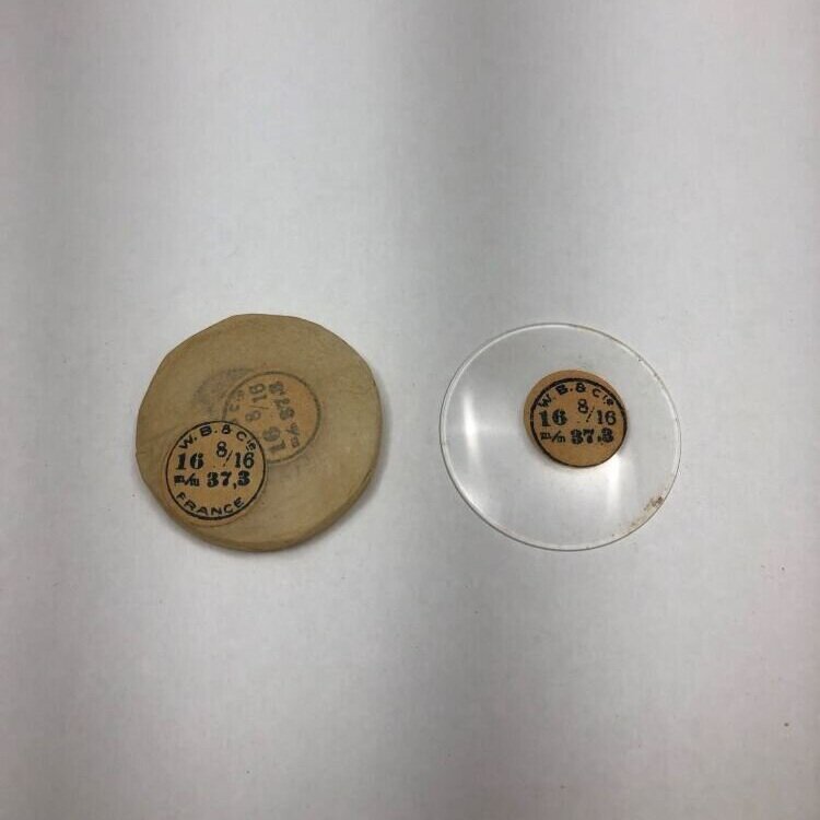 Sleeve of 16 8/16 1.1 MM Beveled Glass Open Face Pocket Watch Crystals