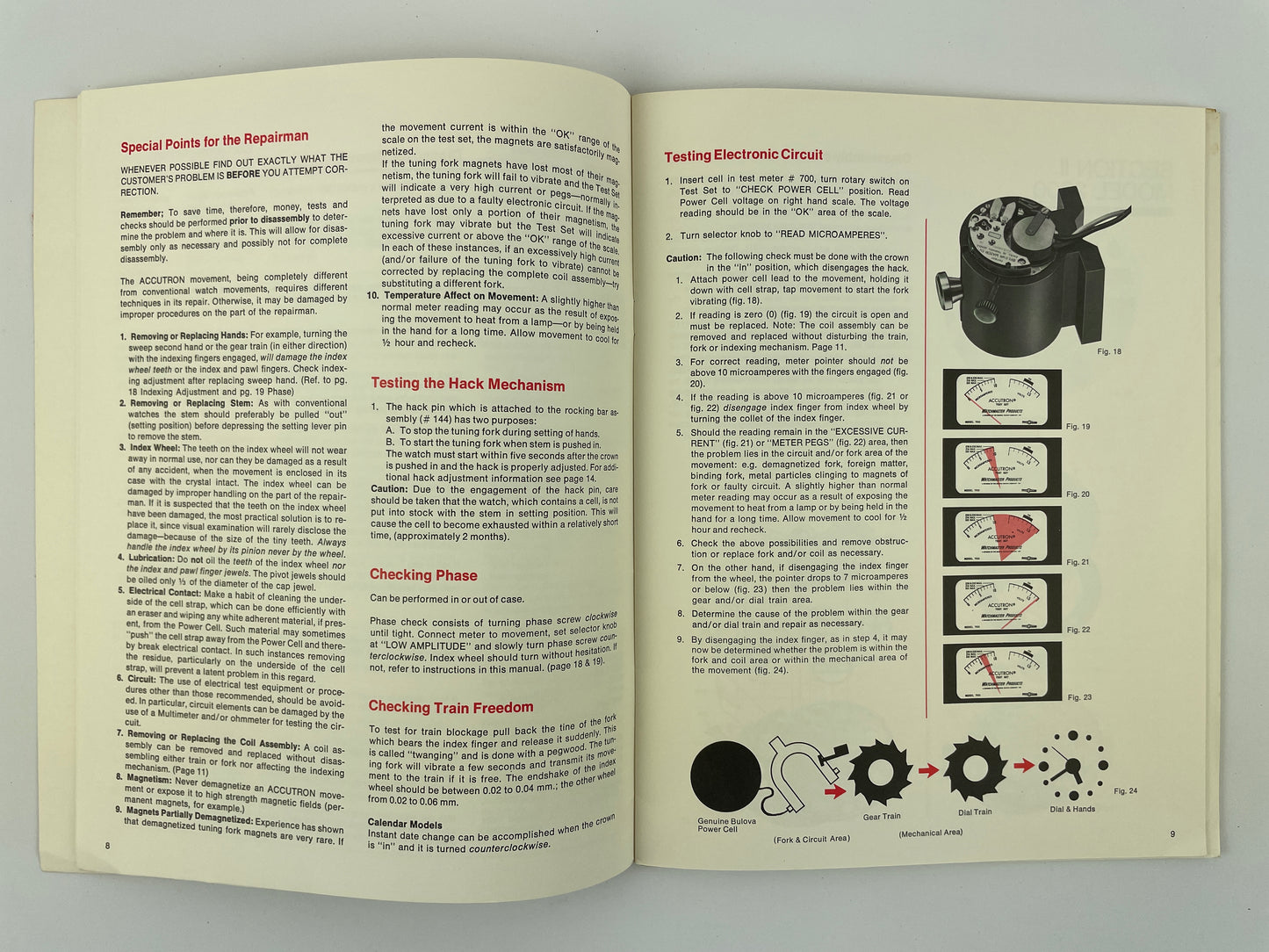 Bulova Accutron Series 230 Service Manual