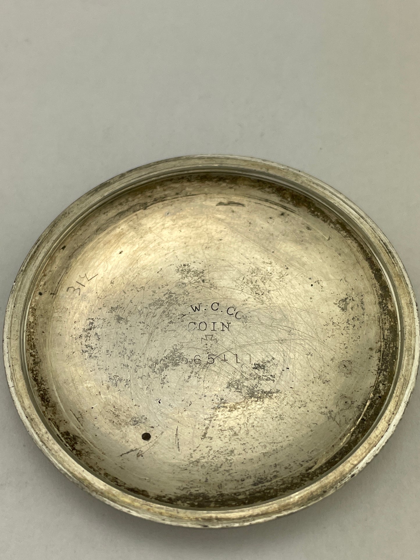 Waltham 16 Size Coin Silver Pocket Watch Case