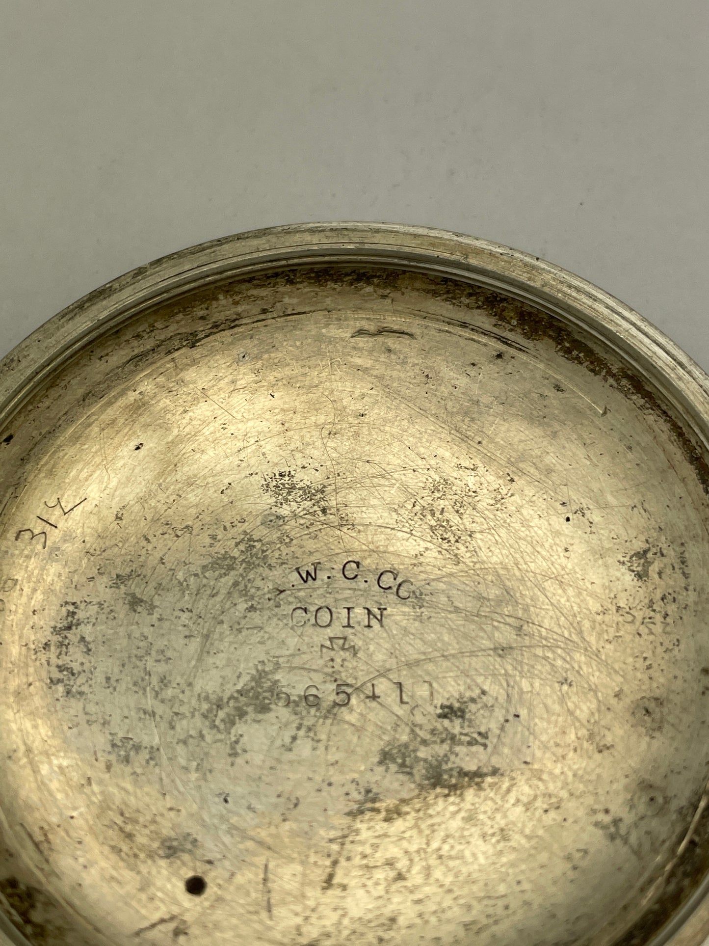 Waltham 16 Size Coin Silver Pocket Watch Case