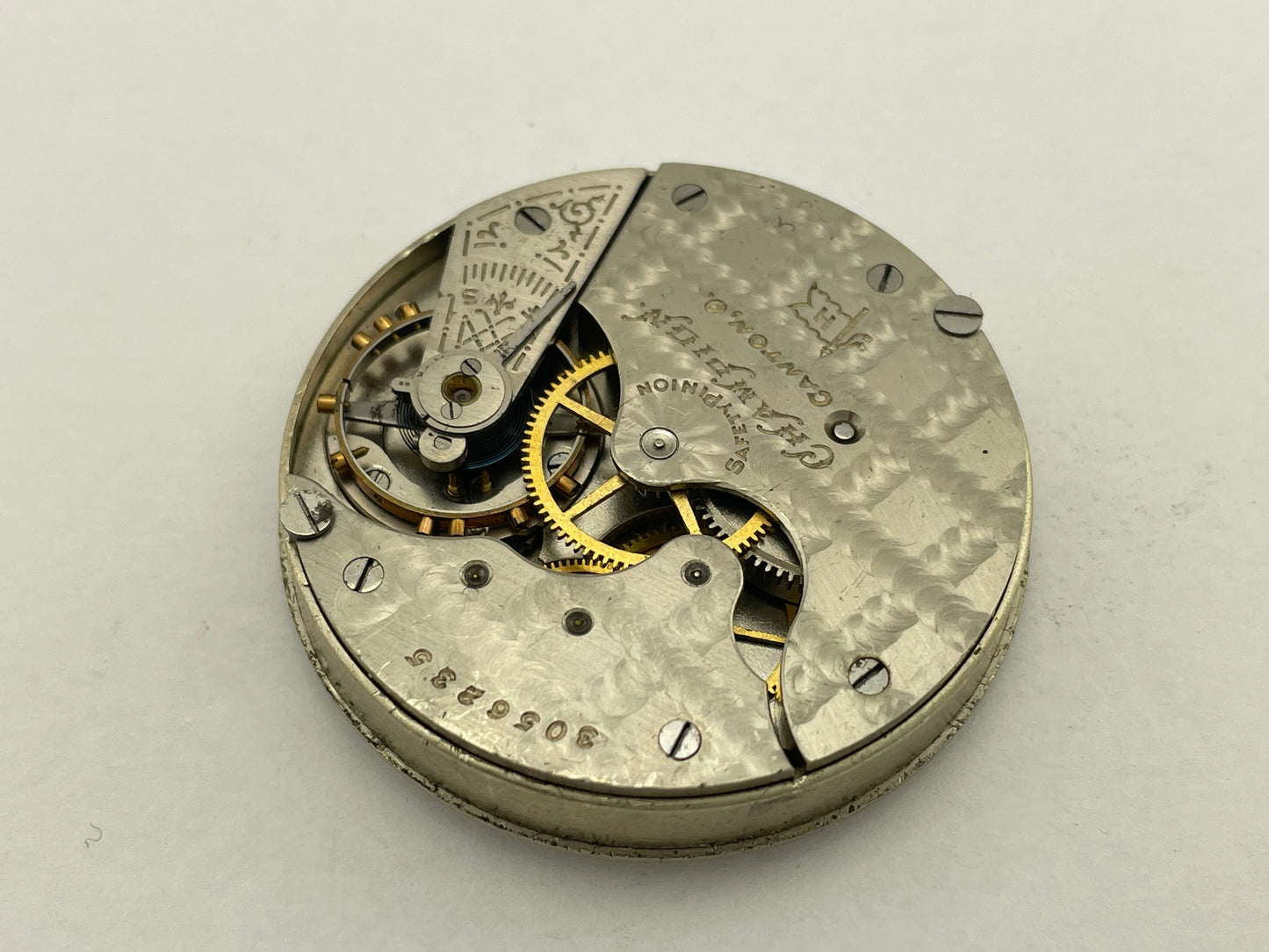 Hampden 16 Size 7 Jewel Pocket Watch Movement