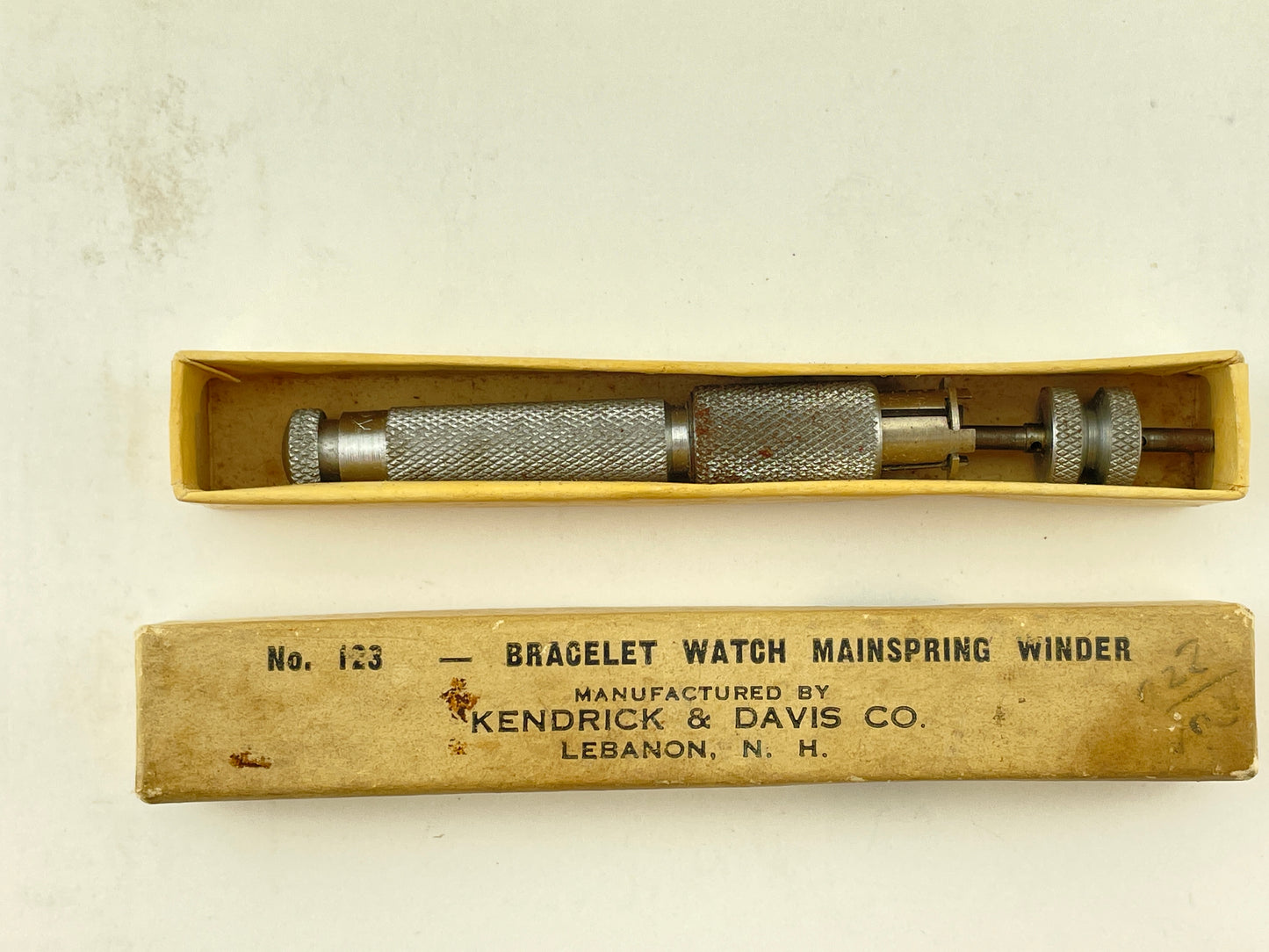 Kendrick & Davis Boxed Wristwatch Mainspring Winder