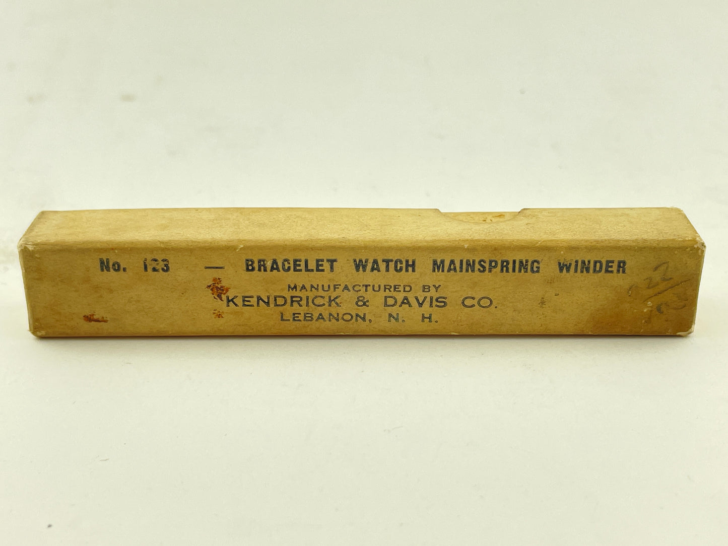 Kendrick & Davis Boxed Wristwatch Mainspring Winder