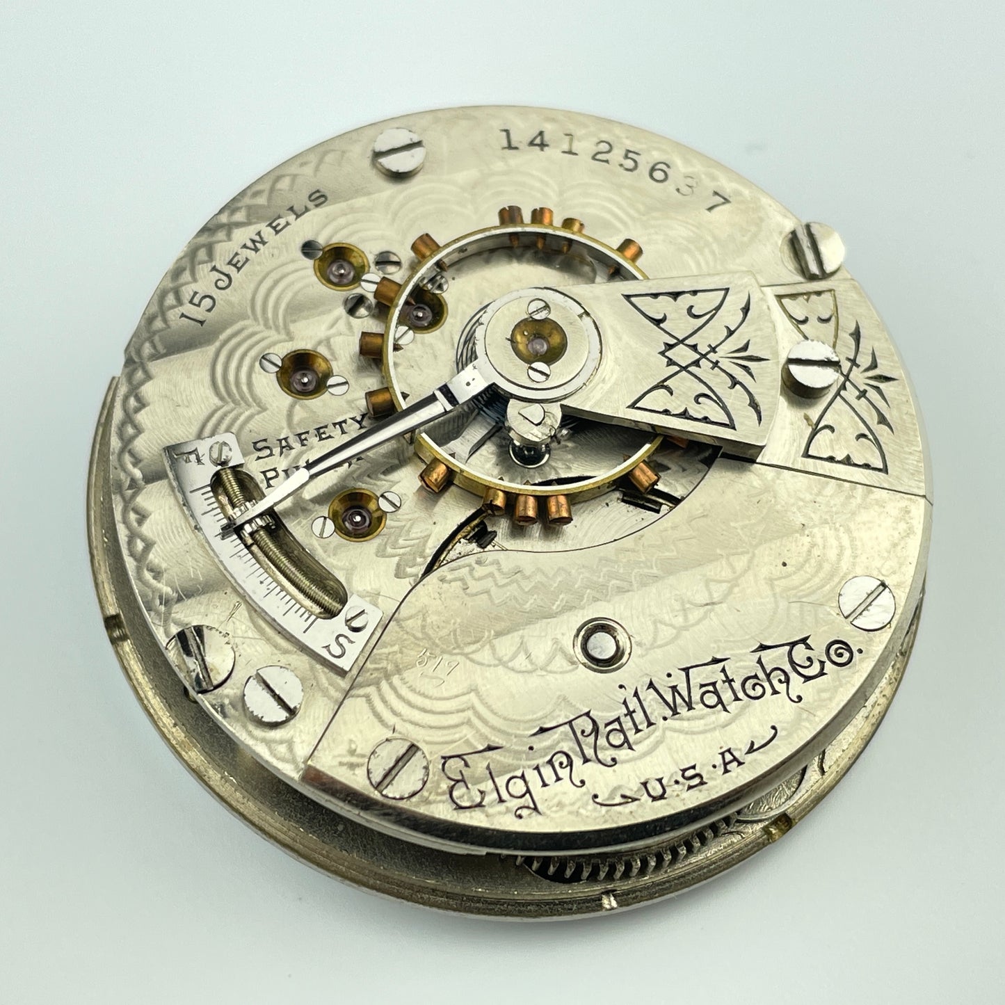Elgin 18 Size 15 Jewel Pocket Watch Movement