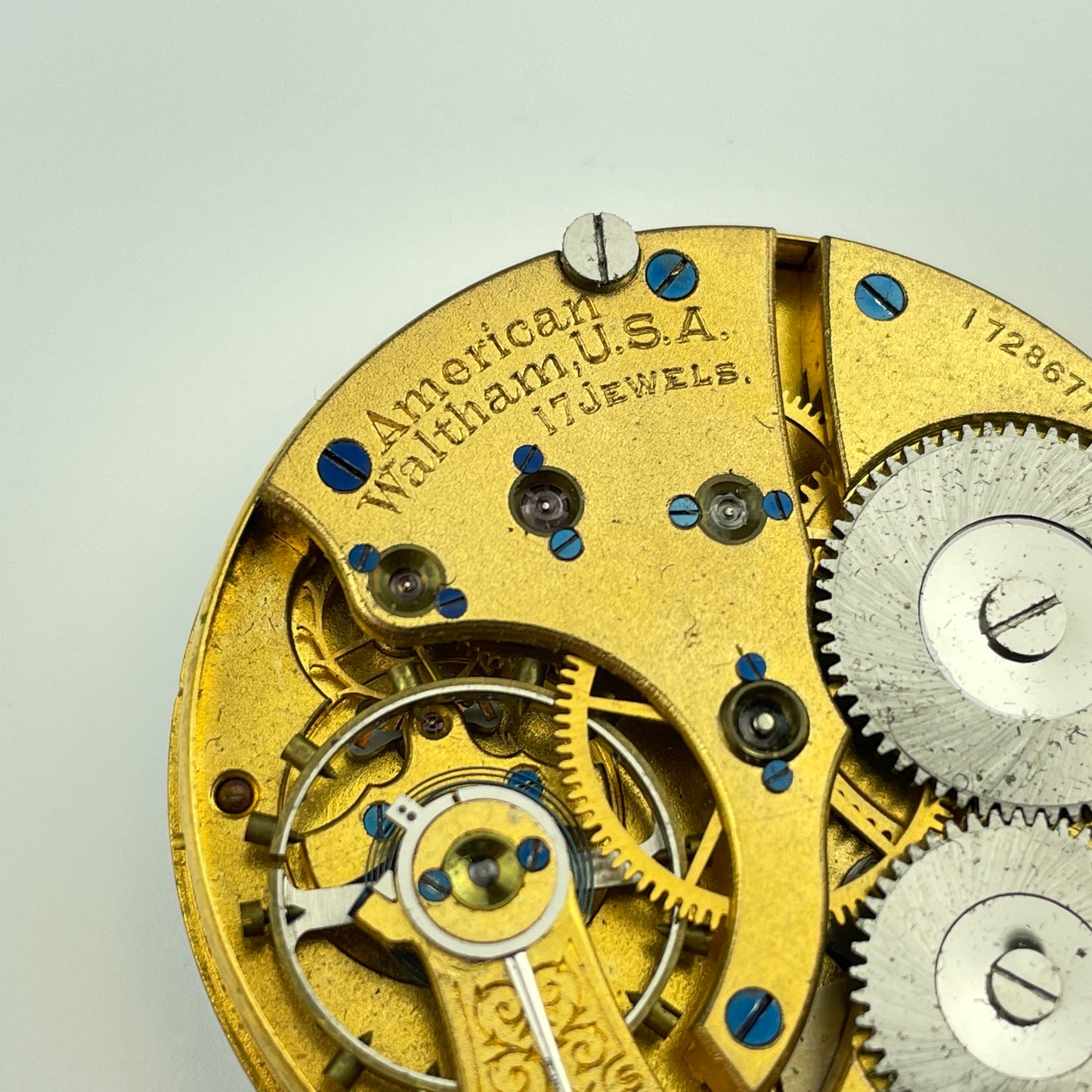Waltham 16 Size 17 Jewel Pocket Watch Movement
