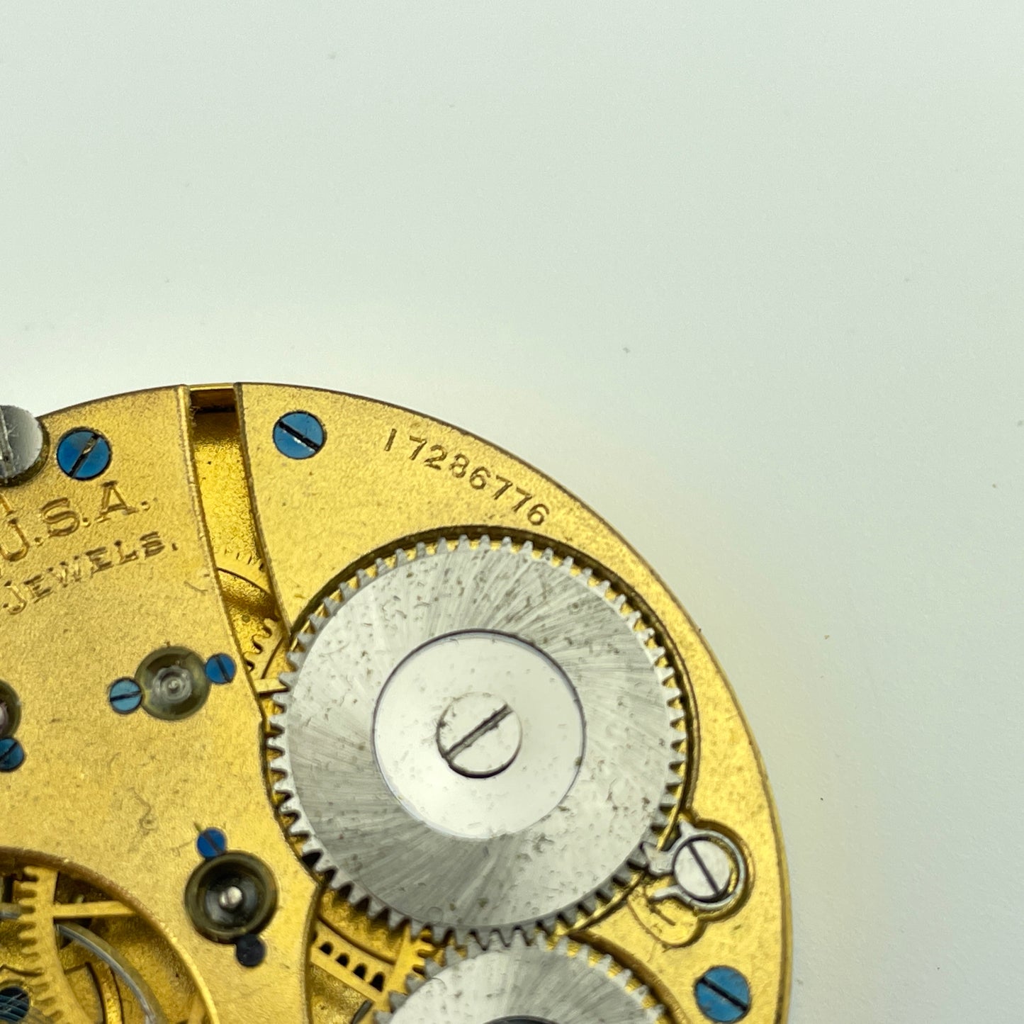 Waltham 16 Size 17 Jewel Pocket Watch Movement