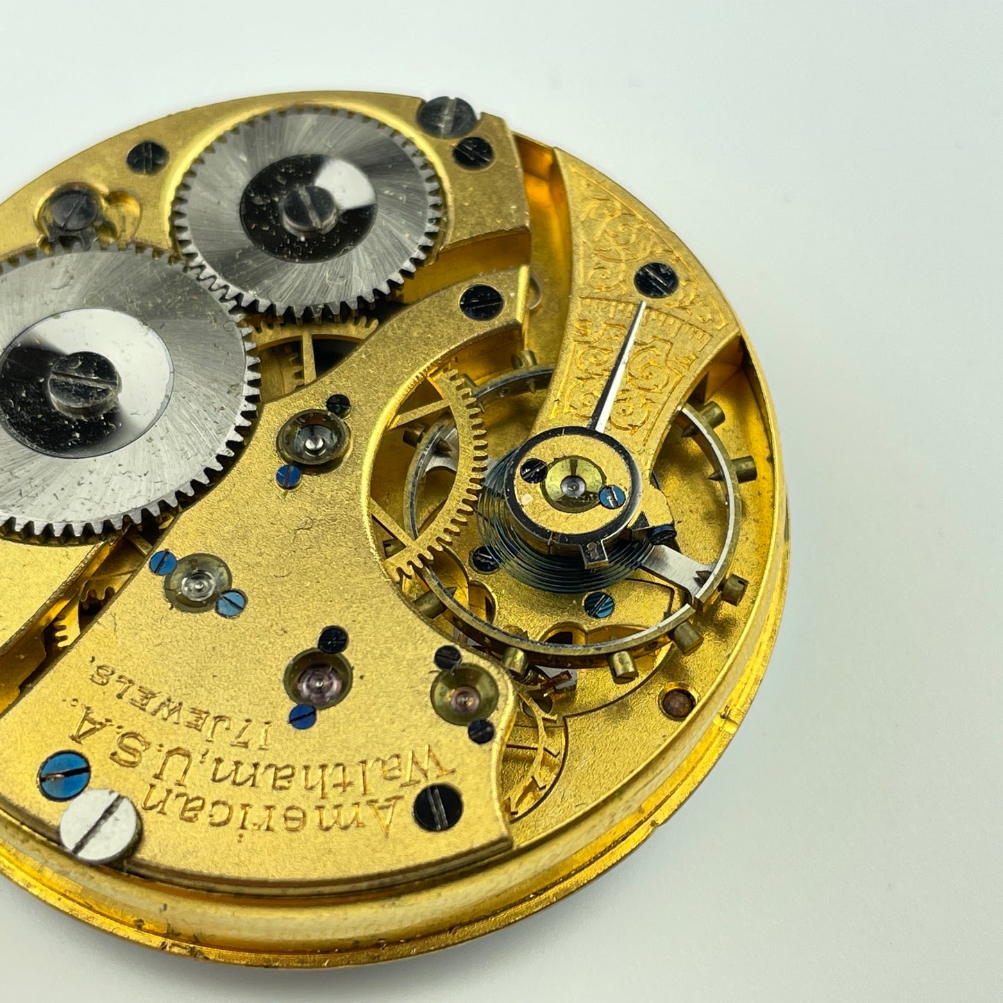 Waltham 16 Size 17 Jewel Pocket Watch Movement