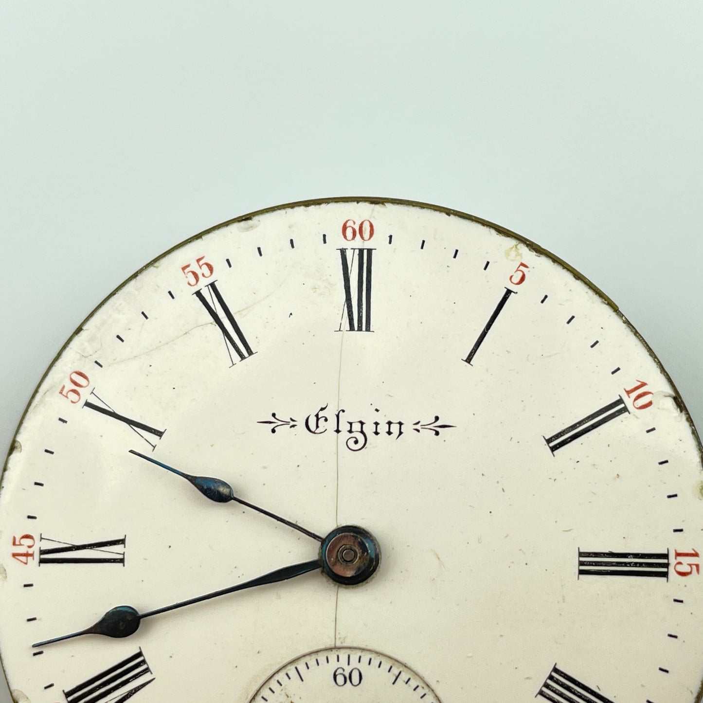 Elgin Pair of 18 Size Nickel & Gilt Pocket Watch Movements