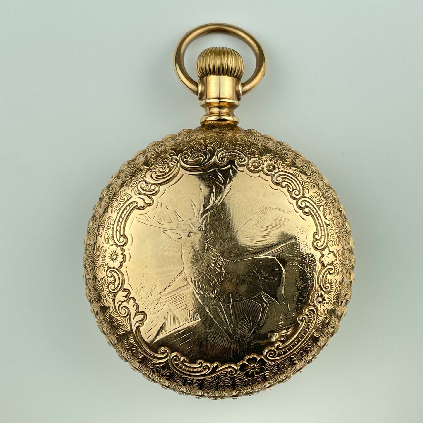 American 18 Size YGF Pocket Watch Case