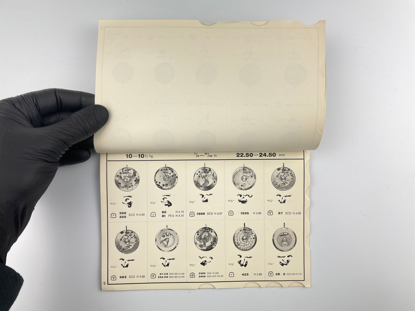 Official Catalogue of Swiss Watch Repair Parts Supplement No. 3 Part 1 1954-1958